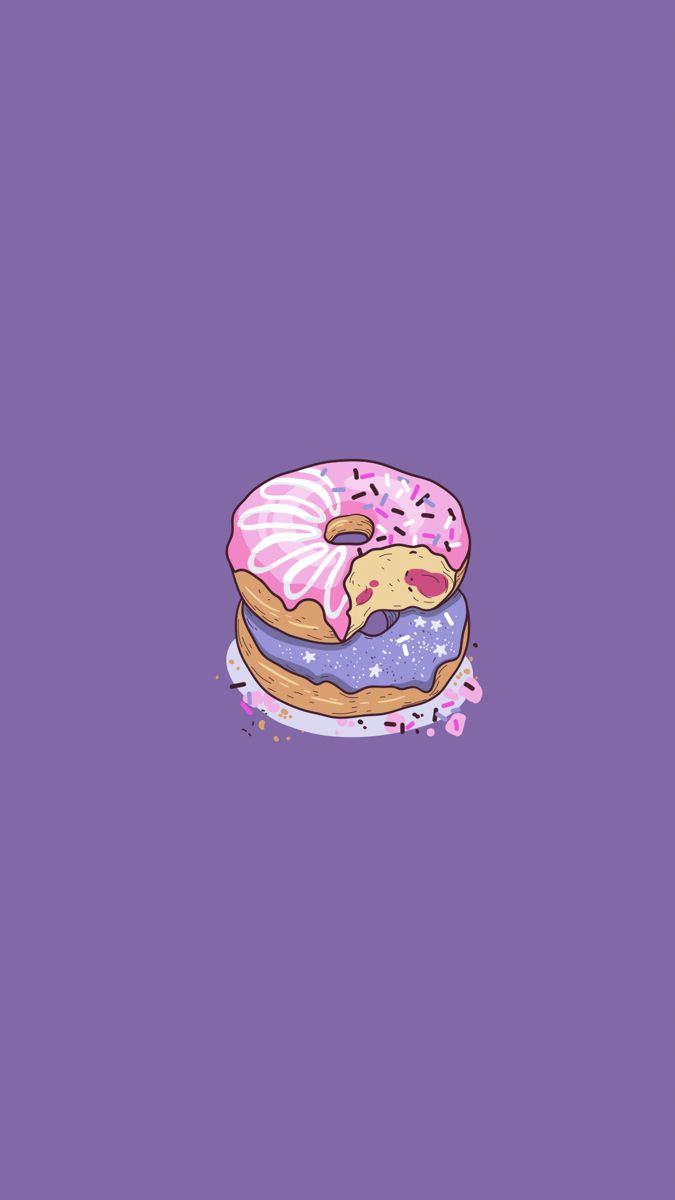 wallpaper #instagram #donut #purple. Cute laptop wallpaper, Cute emoji wallpaper, Purple wallpaper iphone