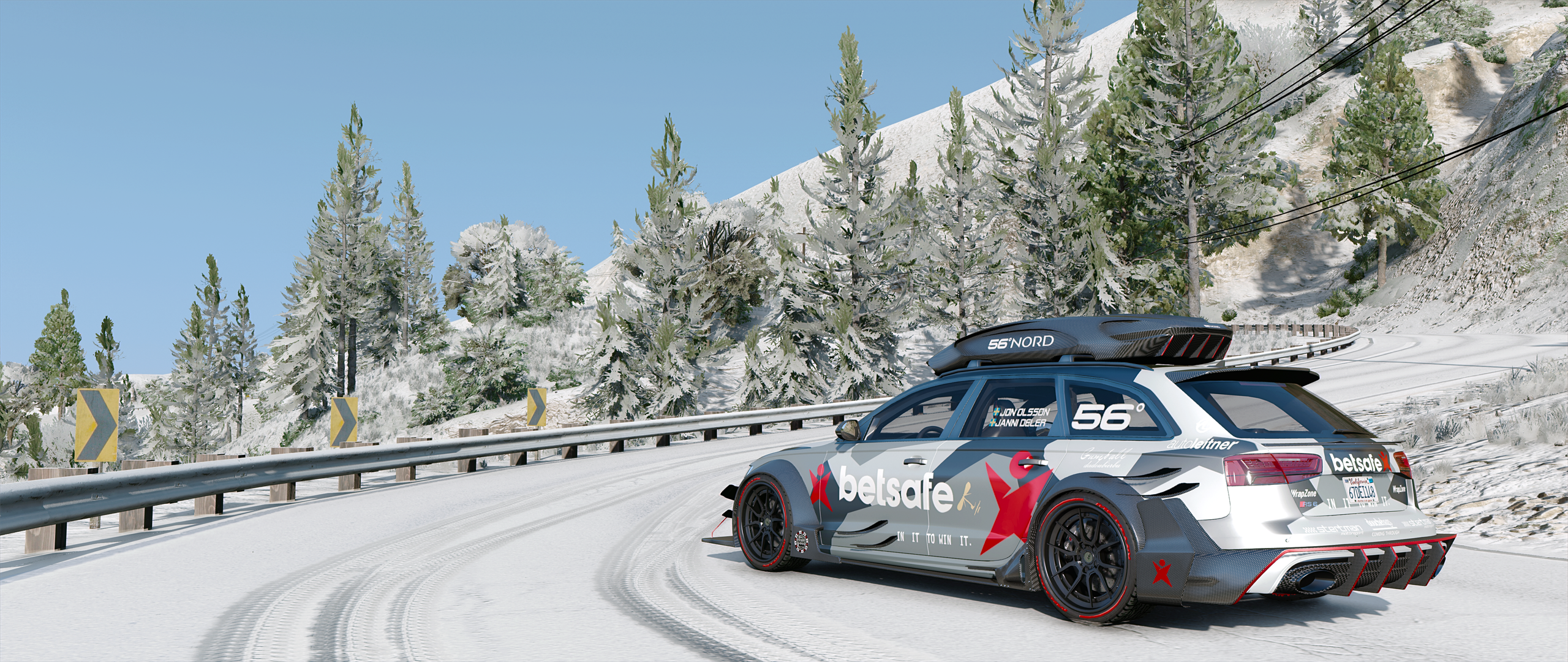 Audi RS6 in the snow