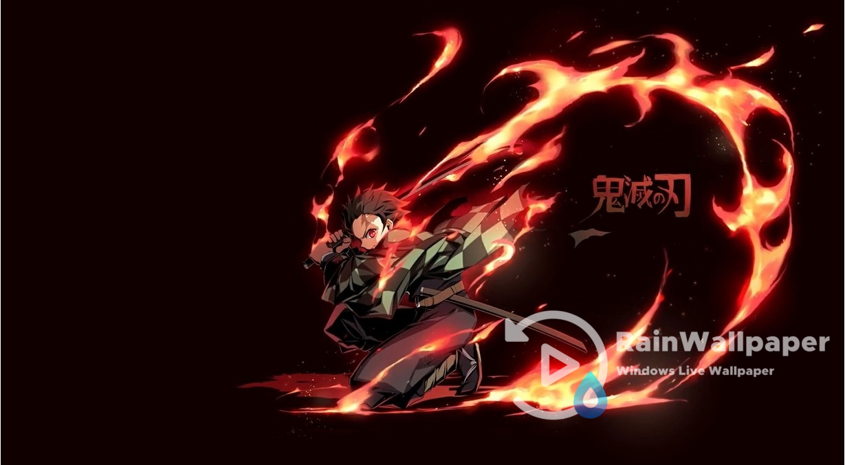 Tanjiro Fire Katana Demon Slayer
