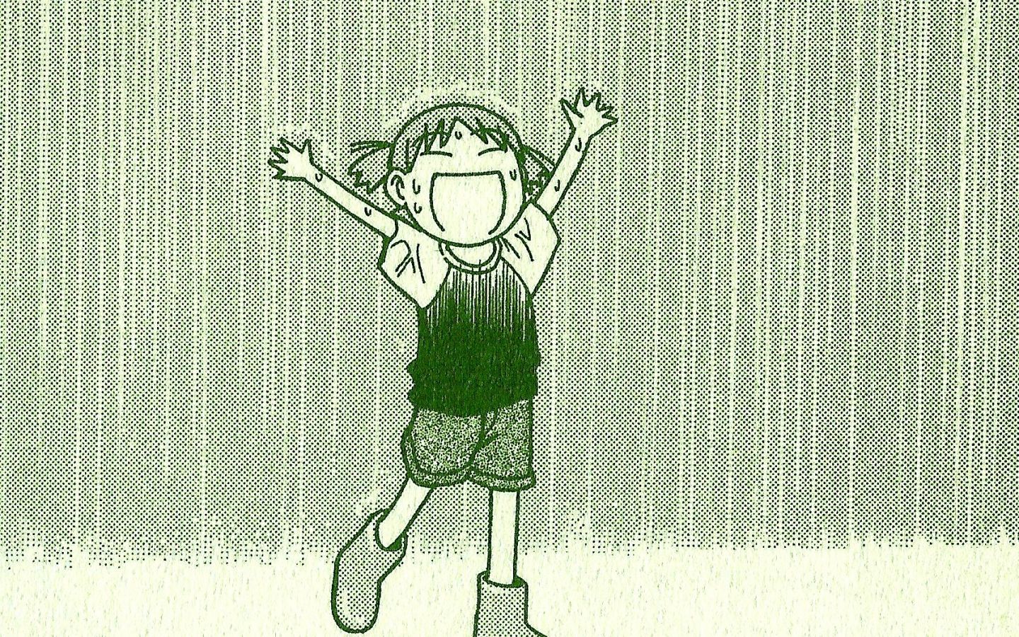 Yotsuba and rain. Cute laptop wallpaper, Funky art, Cute icons