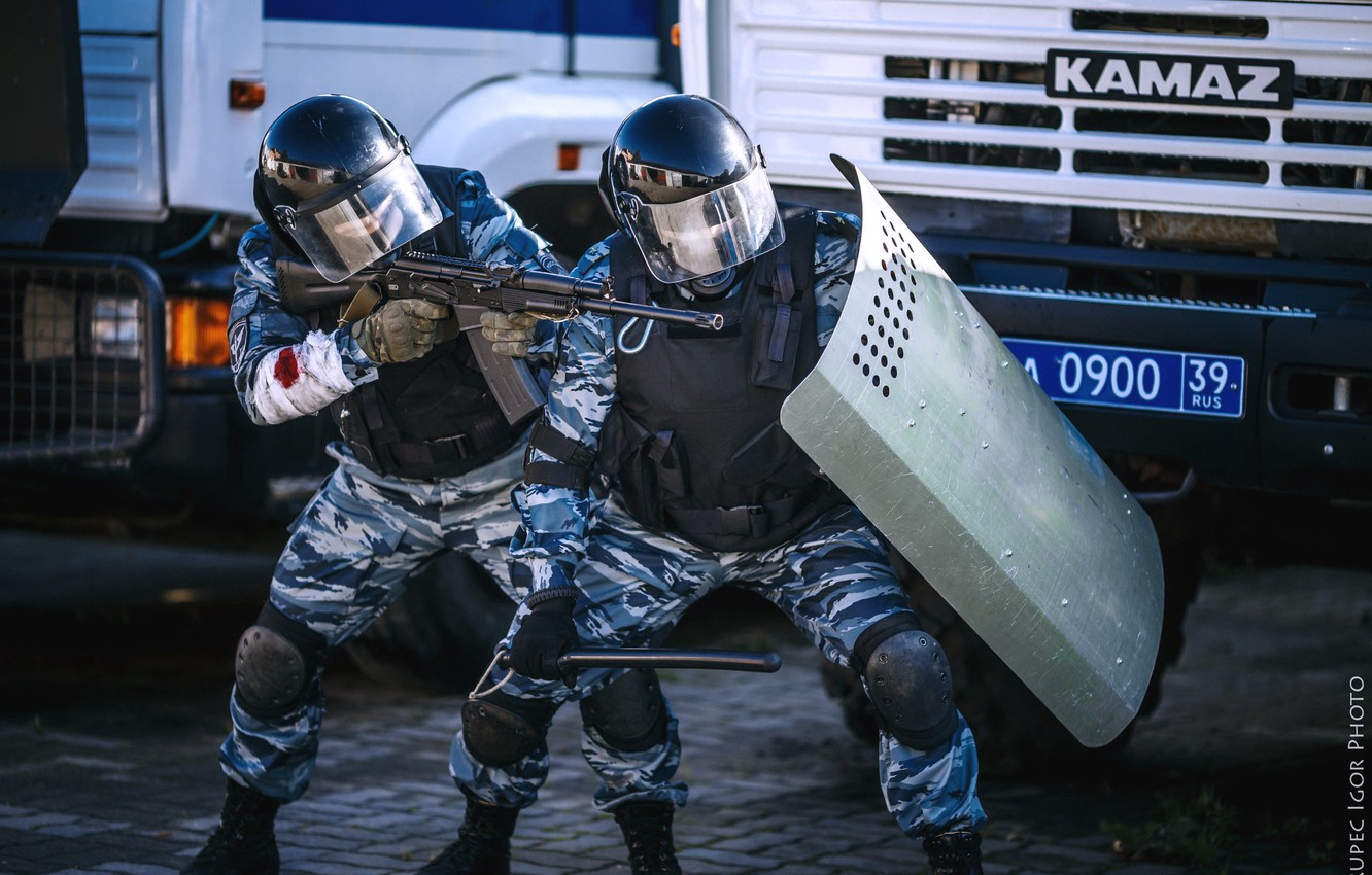 Wallpaper police, Russia, special forces, riot, MIA image for desktop, section оружие