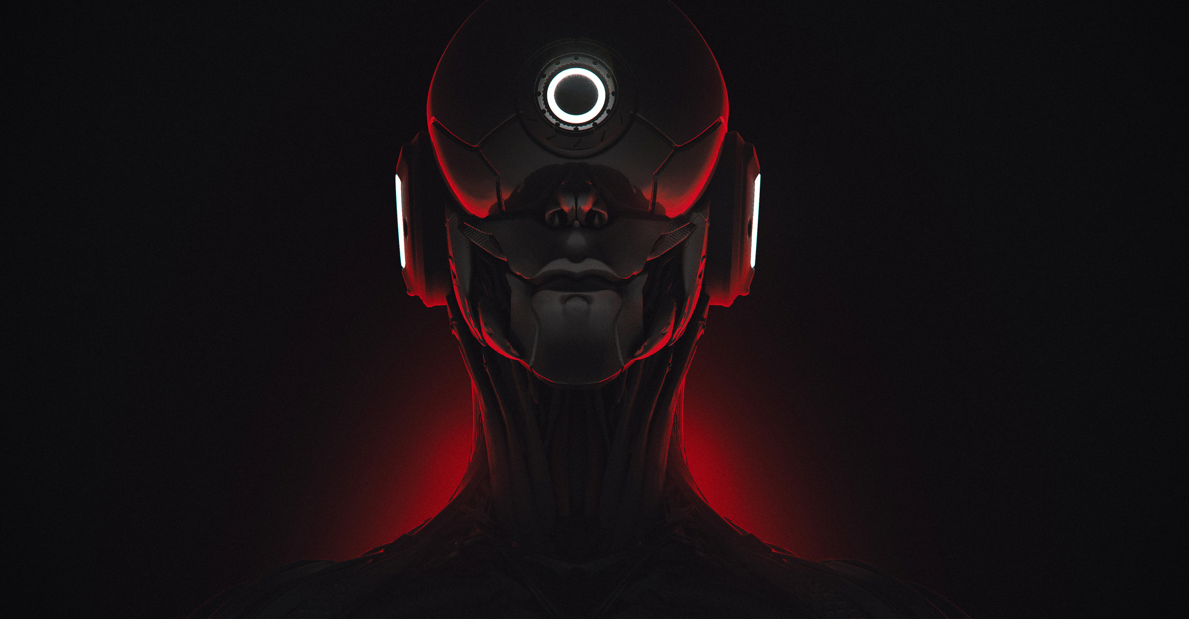 Digital Art Futuristic Cyberpunk Cyborg Cyber 4K Wallpaper:3840x2000