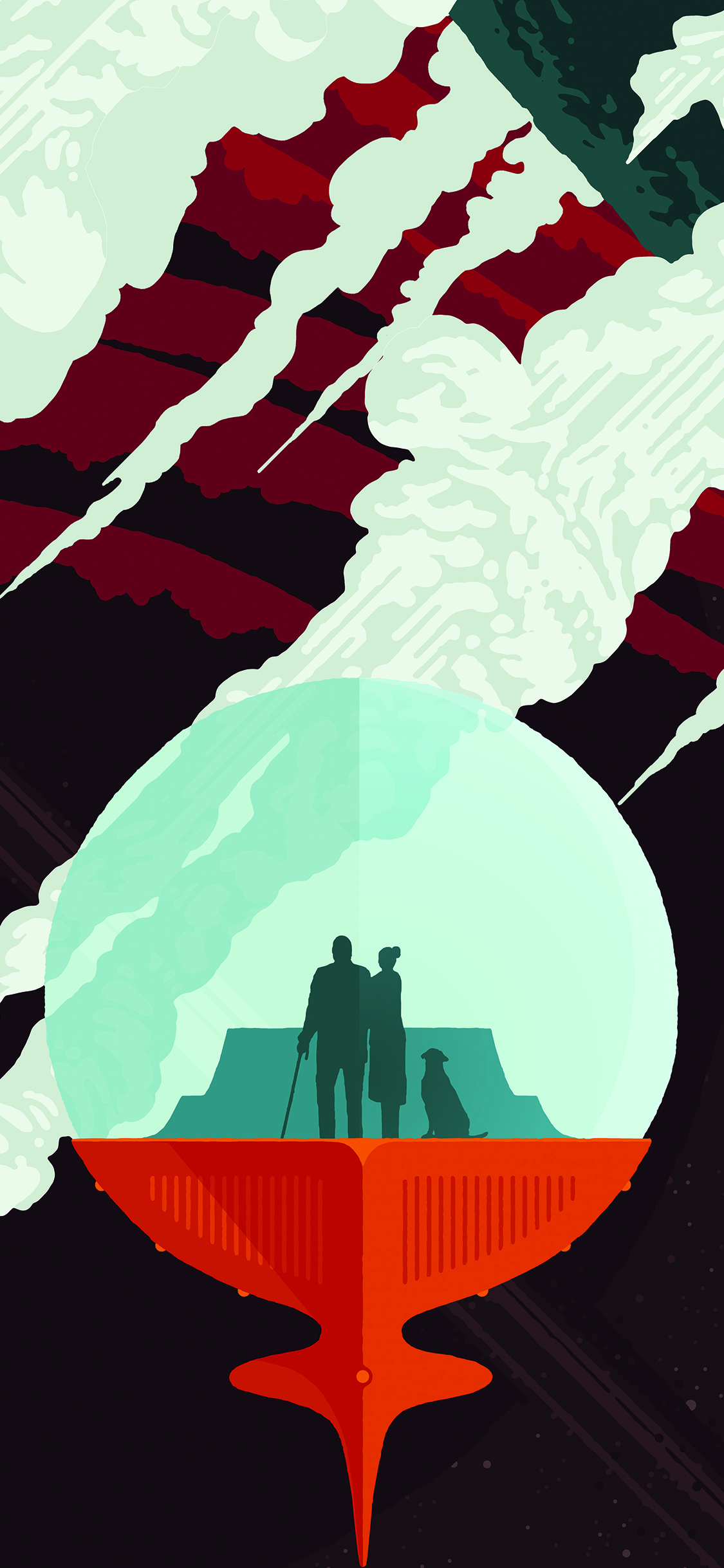 iPhone X wallpaper. elceladus poster art illustration space