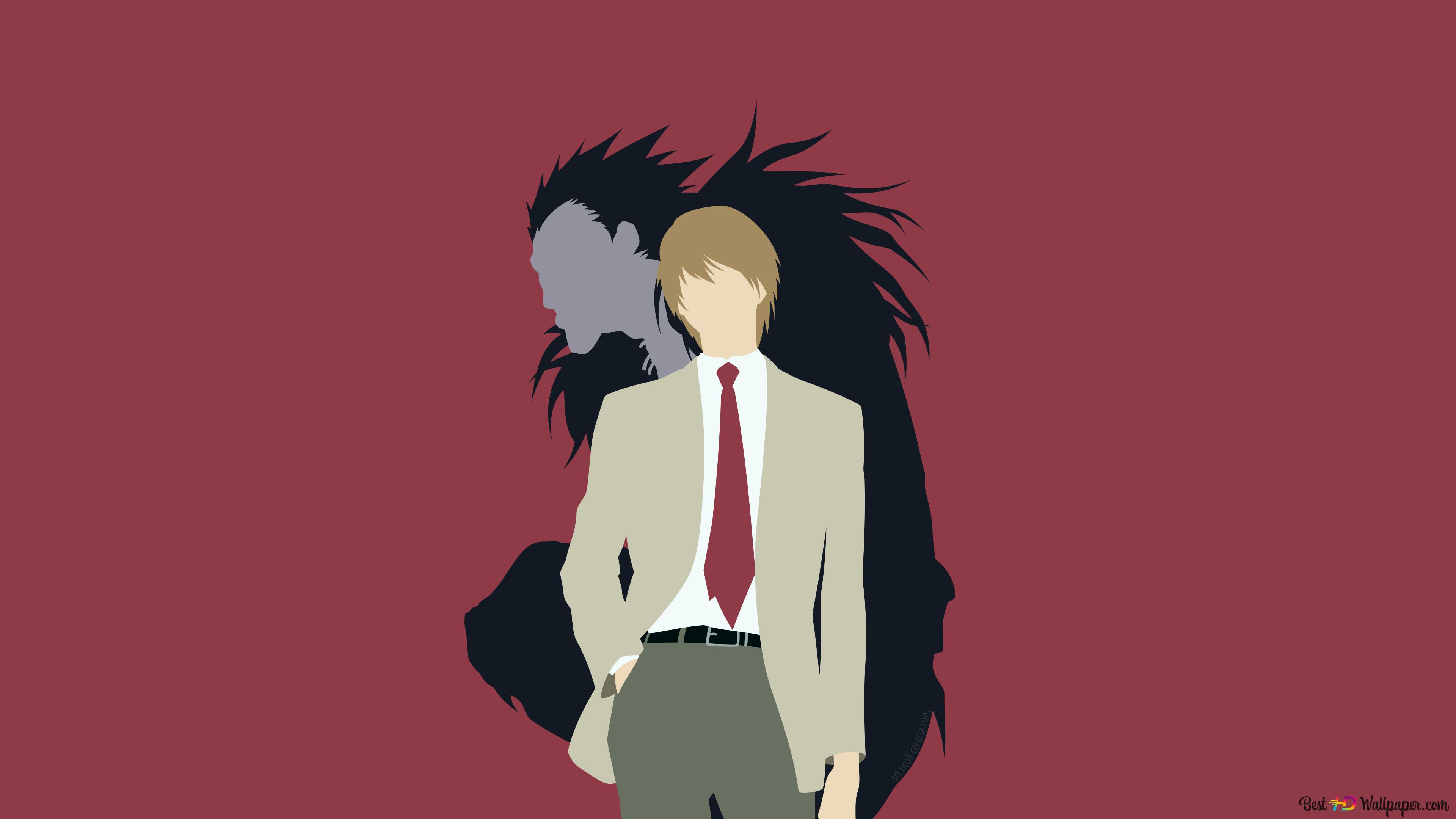 Light Yagami and Ryuk of Death Note 4K wallpaper download