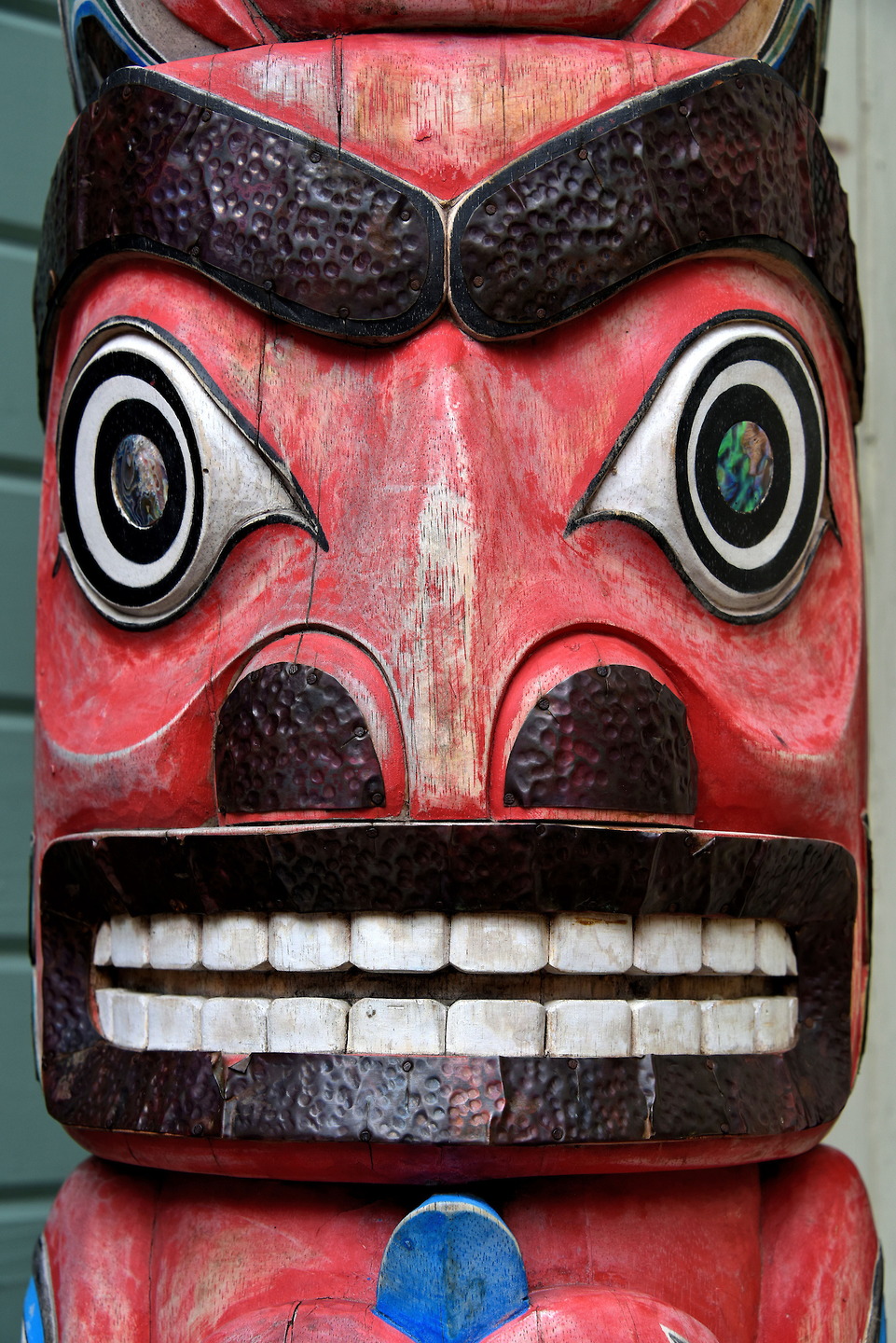 Alaska Totem Pole in Skagway, Alaska