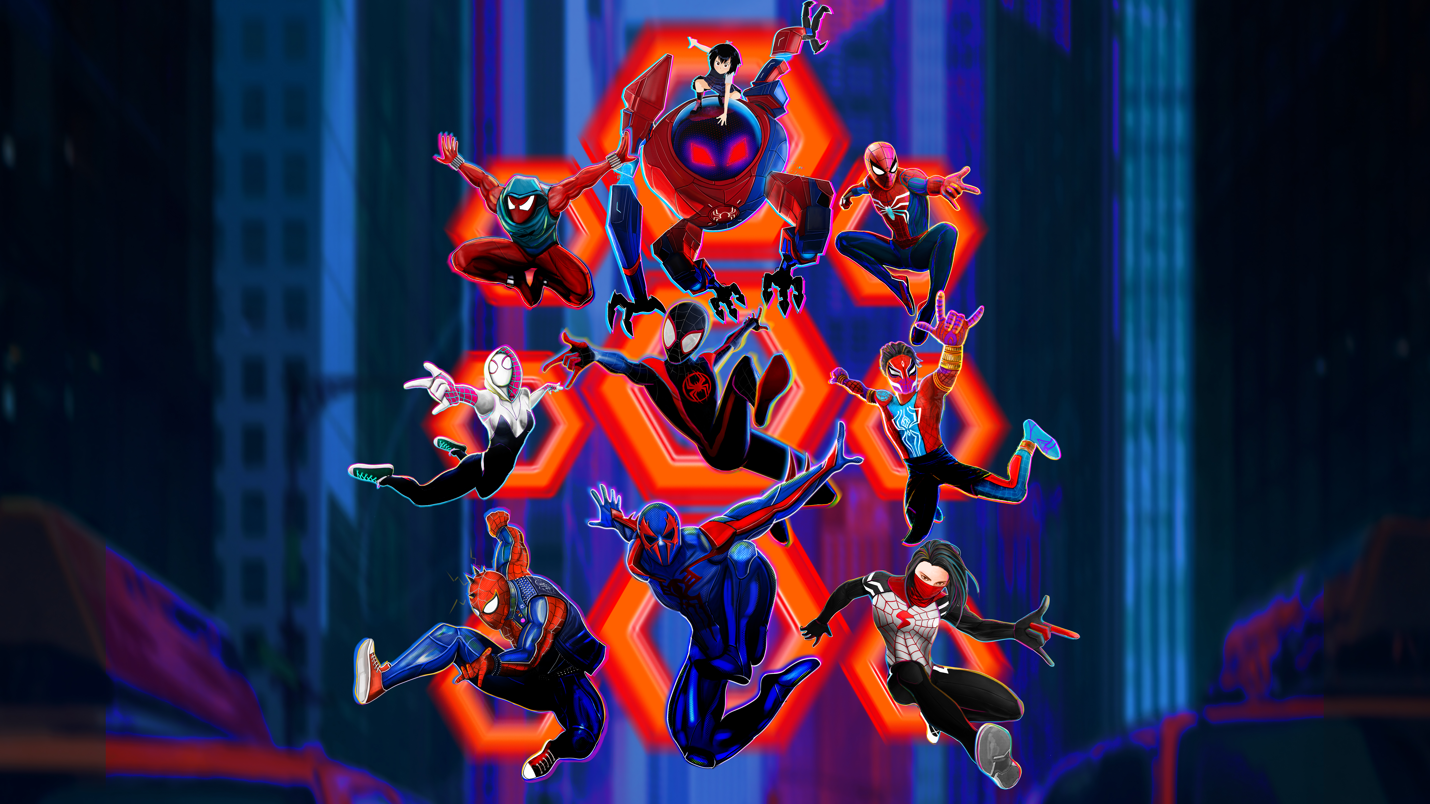Spider Man Across The Spider Verse Desktop Wallpapers Wallpaper Cave