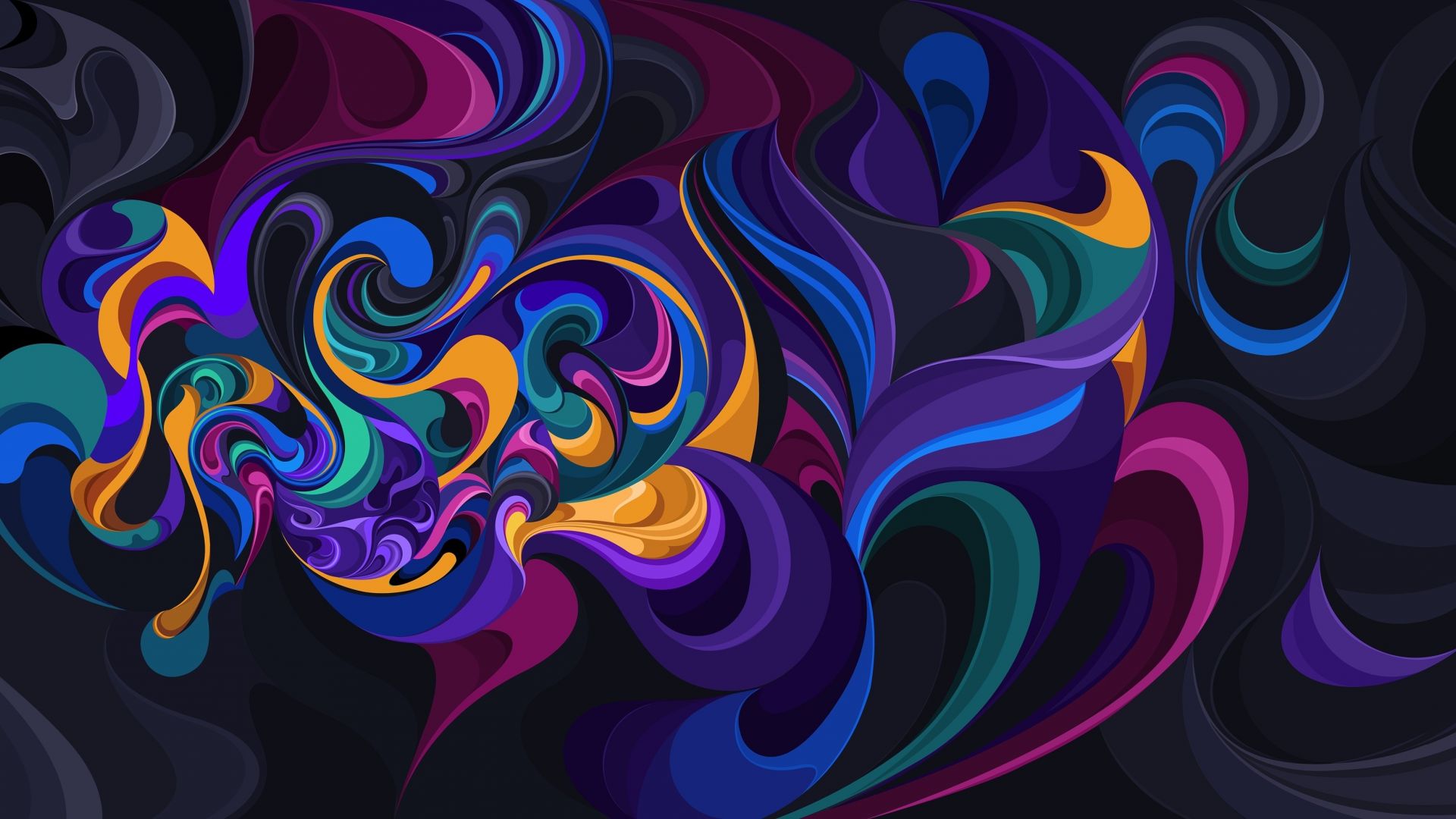 Desktop Wallpaper Colorful, Abstract, Curves, Designs, 4k, HD Image, Picture, Background, E8ef9d