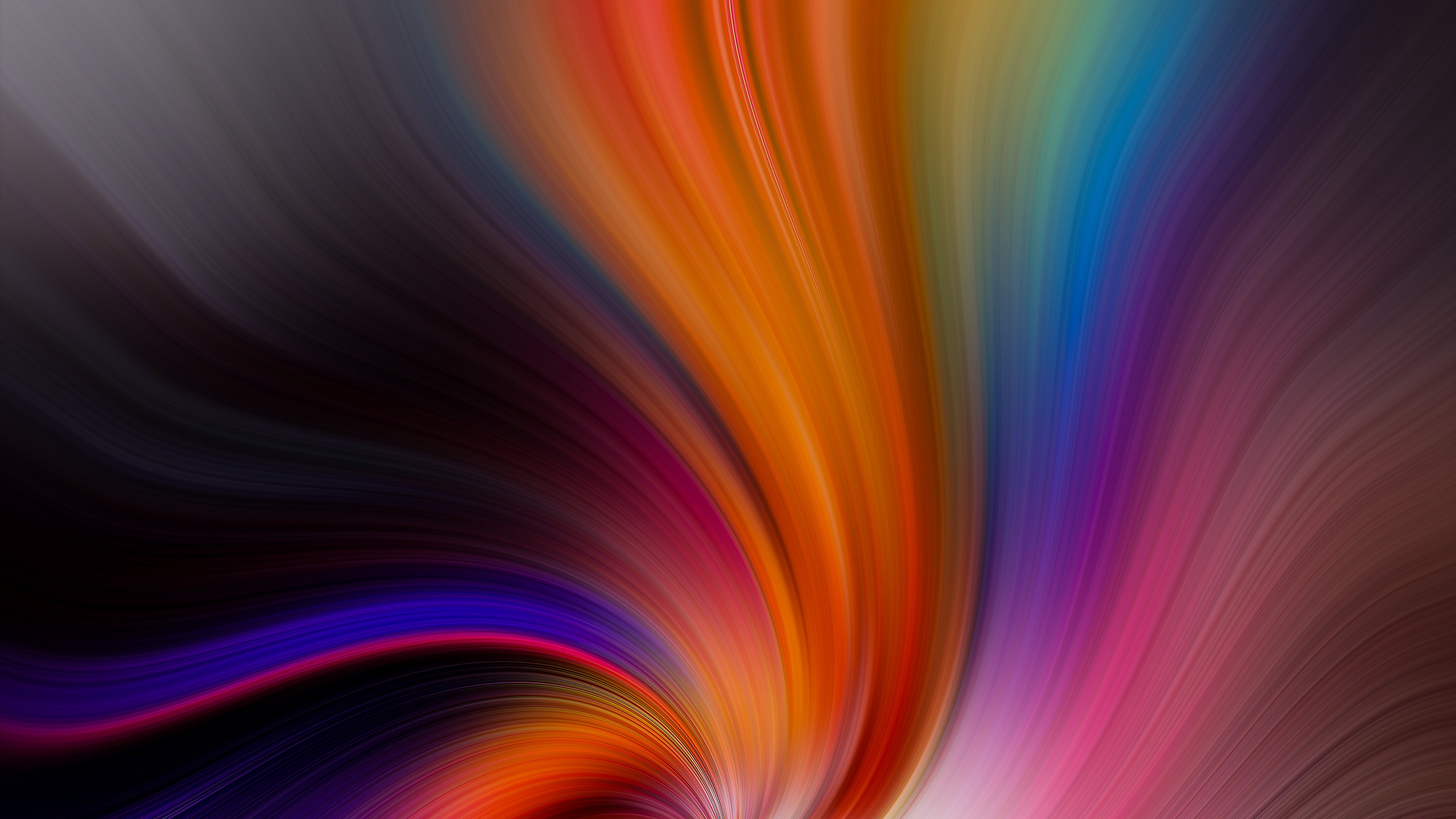 Colors in swirl Abstract Wallpaper 4k Ultra HD
