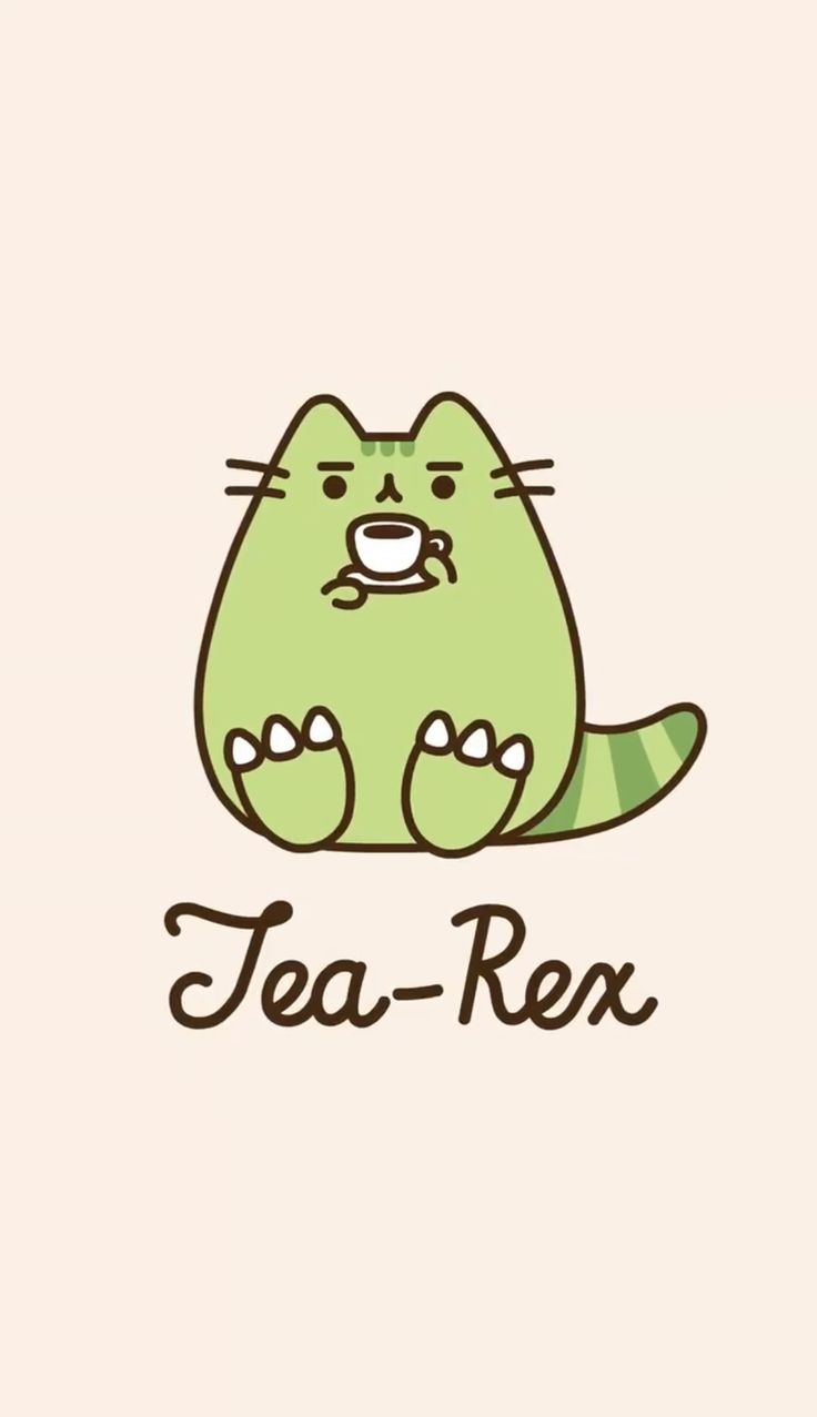 Pusheen T Rex Dinosaur Wallpaper!!. Pusheen Cute, Cute T Rex, Cat Phone Wallpaper
