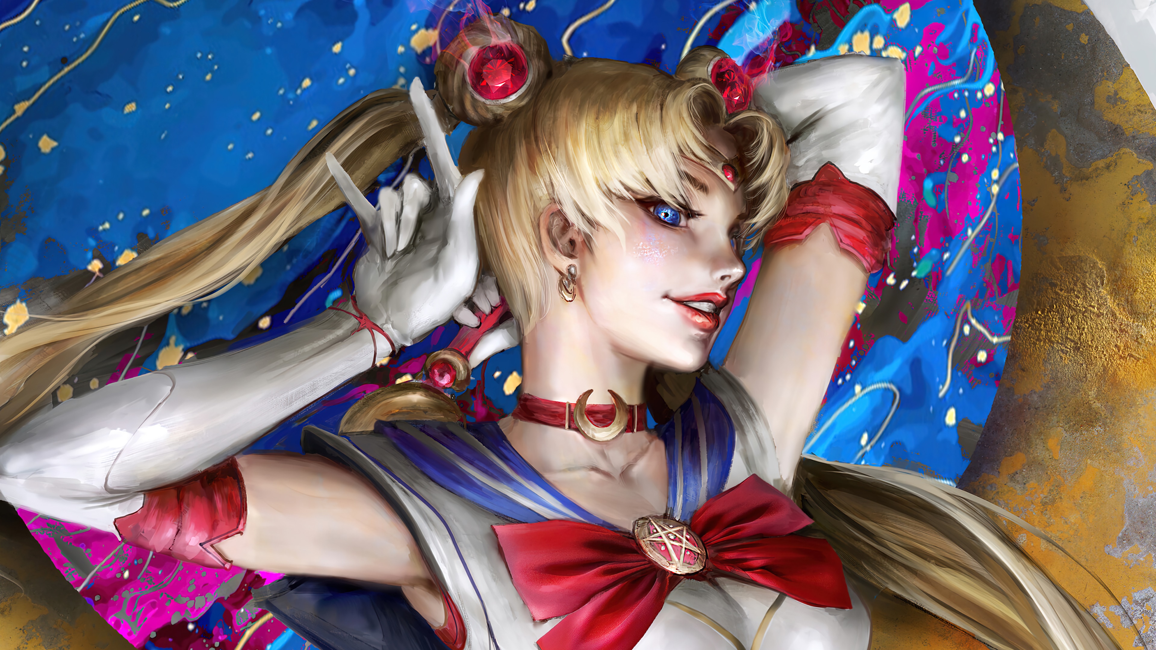 sailor moon, anime, girl, 4k, pc Gallery HD Wallpaper