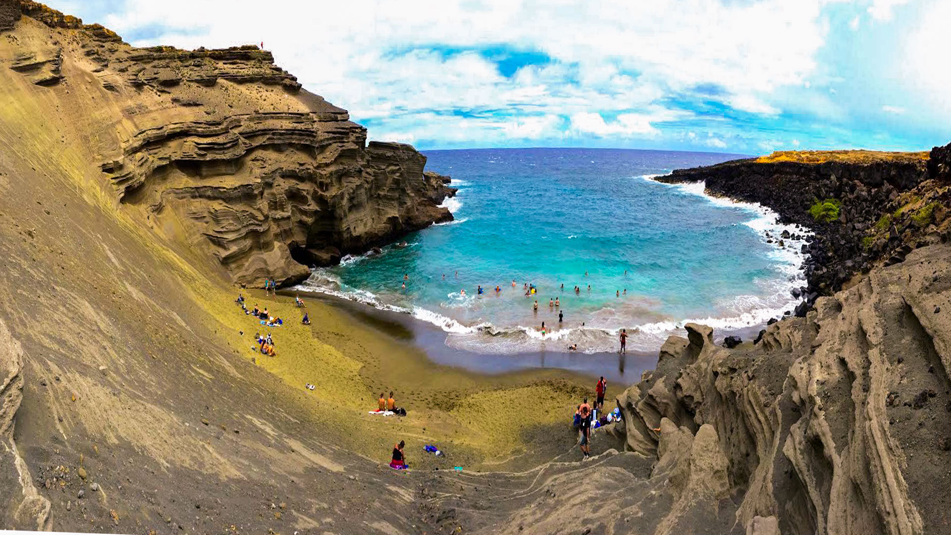 Ever heard of a green sand beach? Travel to Paradise