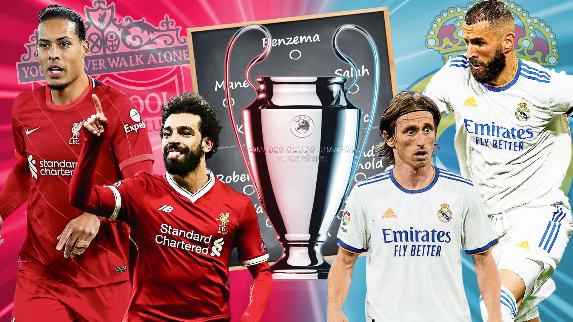 Real Madrid vs Liverpool combined XI ahead of huge Champions League final clash as Reds sweat on injuries to key players