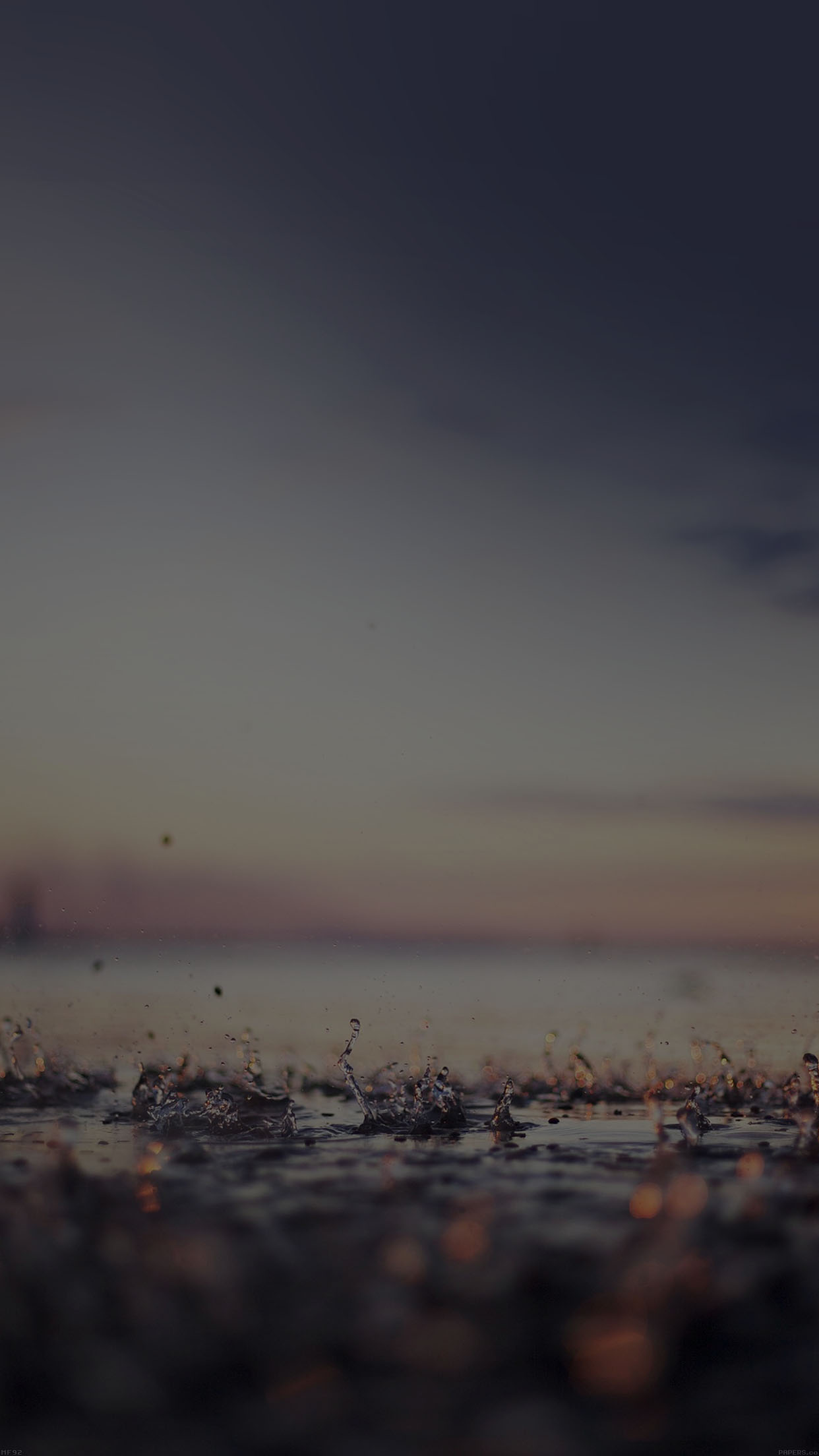 iPhoneXpapers drop on dark afternoon nature