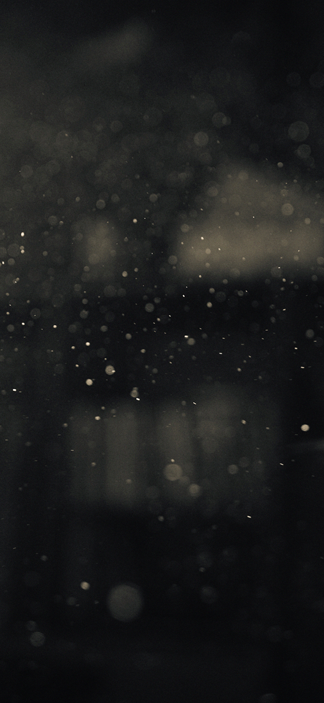 Dark Bubble Bokeh Rain Drops Art