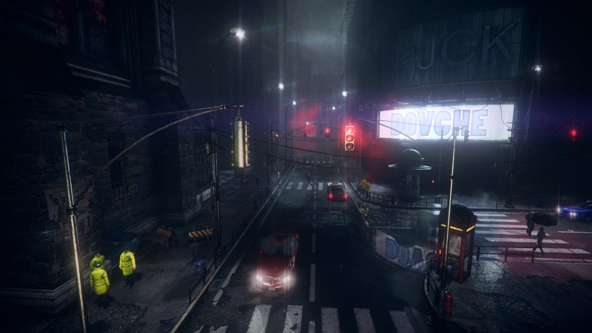 Castlevania city dark rain road wallpaperx1080