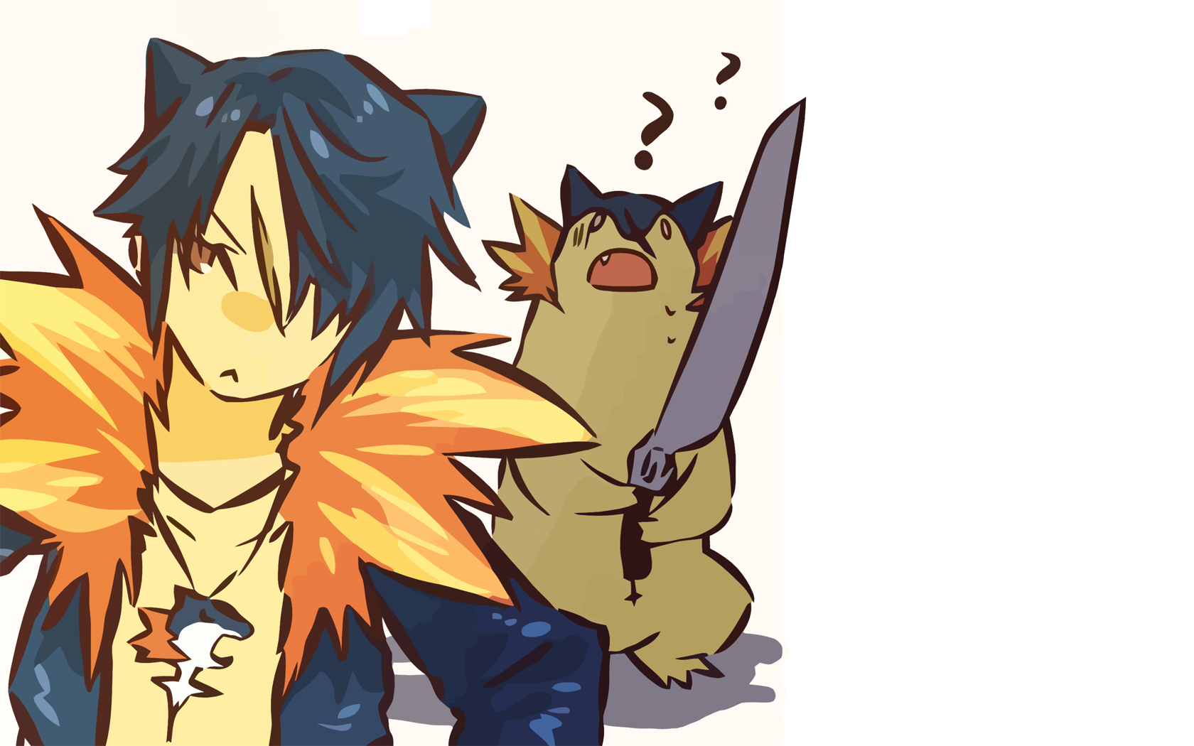 Wallpaper, pokemon, Hitec, Typhlosion, humanized 1680x1050
