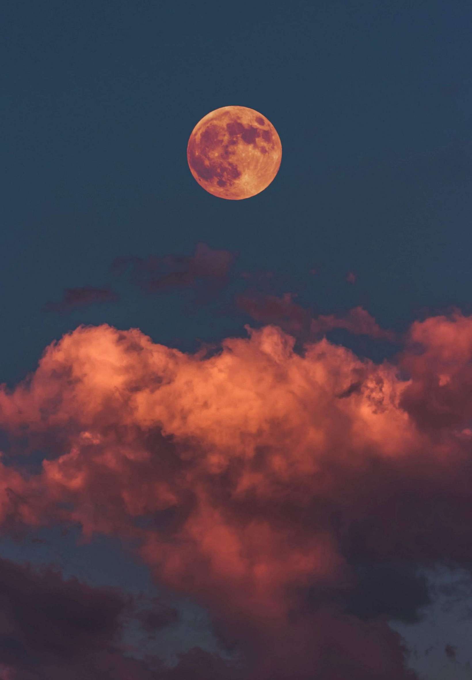 Clouds & Moon iPad Wallpaper