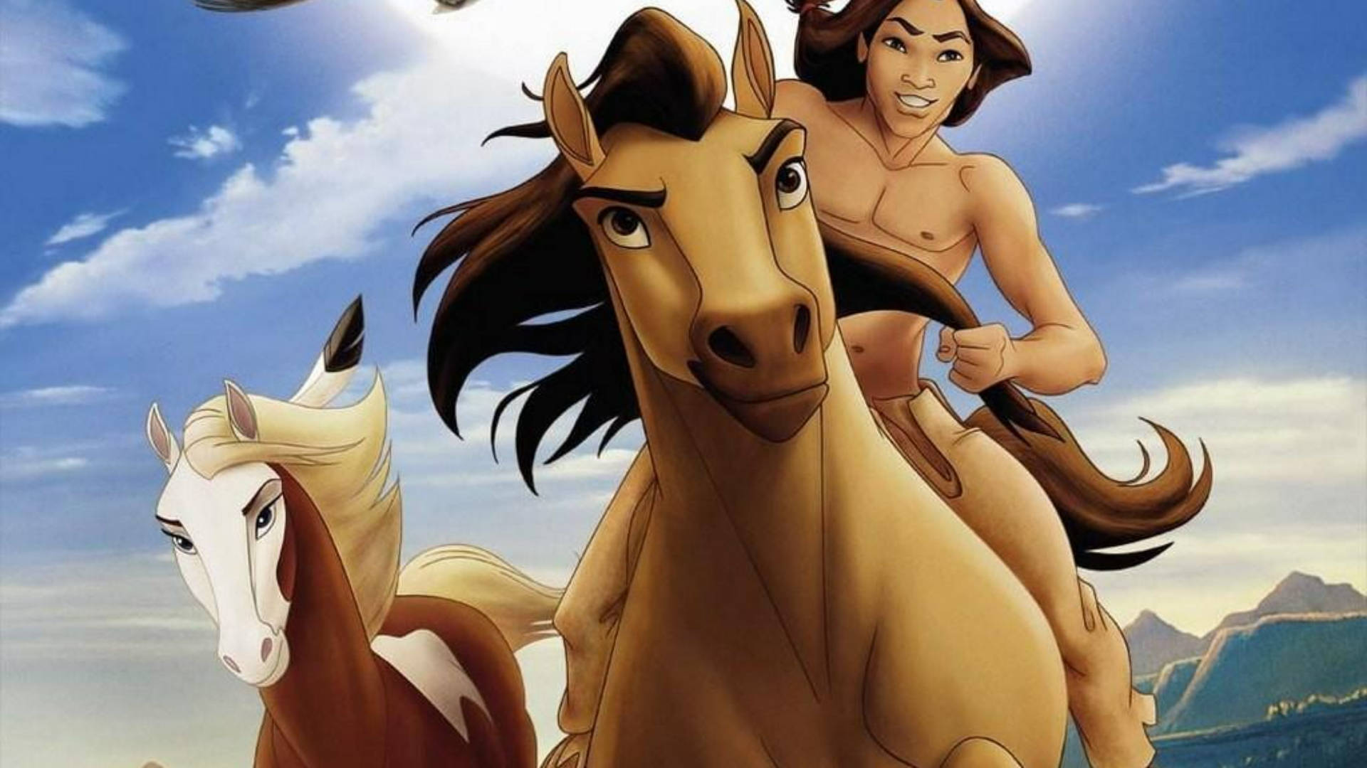 Download Spirit Stallion Of The Cimarron With Rain And Little Creek Wallpaper