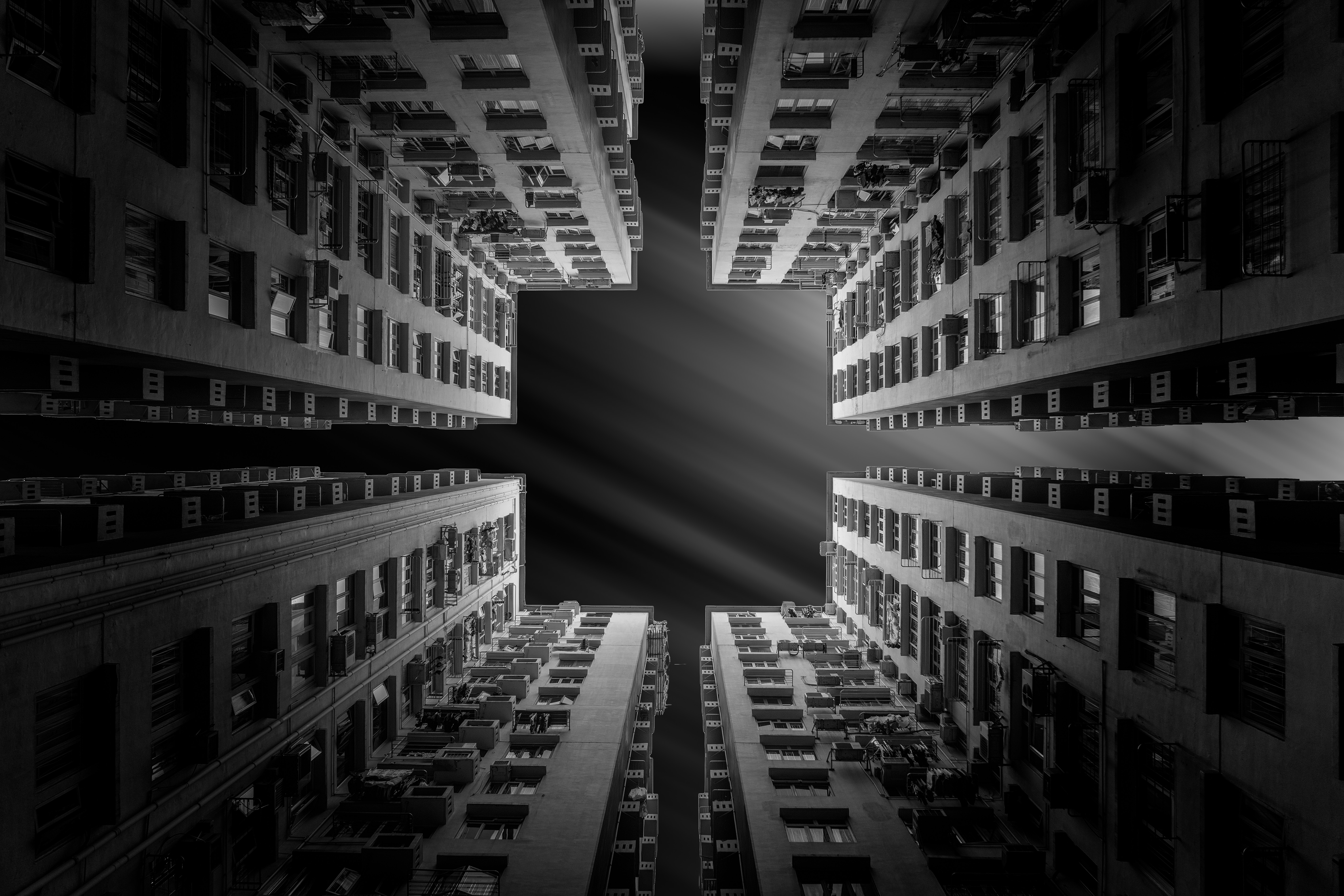 1920x1080 black and white, dark, pattern, person, perspective, silhouette, tunnel wallpaper JPG 191 kB Gallery HD Wallpaper