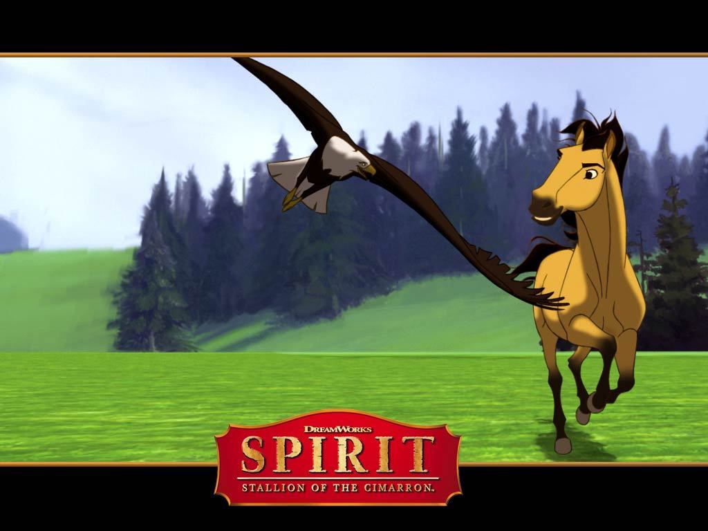 spirit and eagle: Stallion Of The Cimarron Wallpaper
