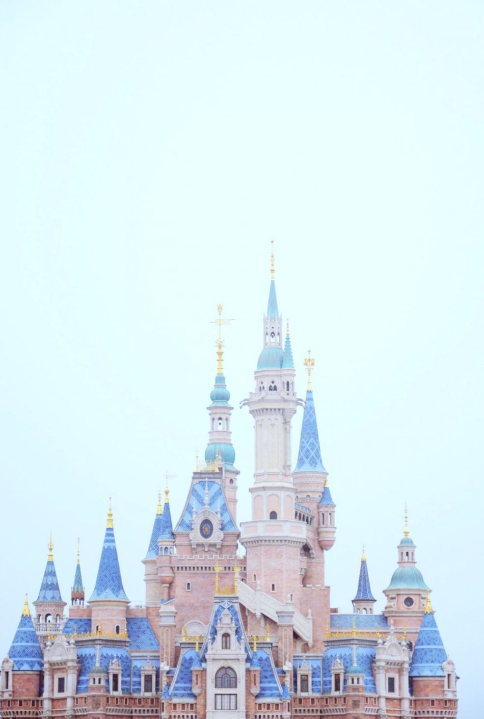 Disney Castle Pink And Blue HD Photo By Xuefan Luo Castle Pink