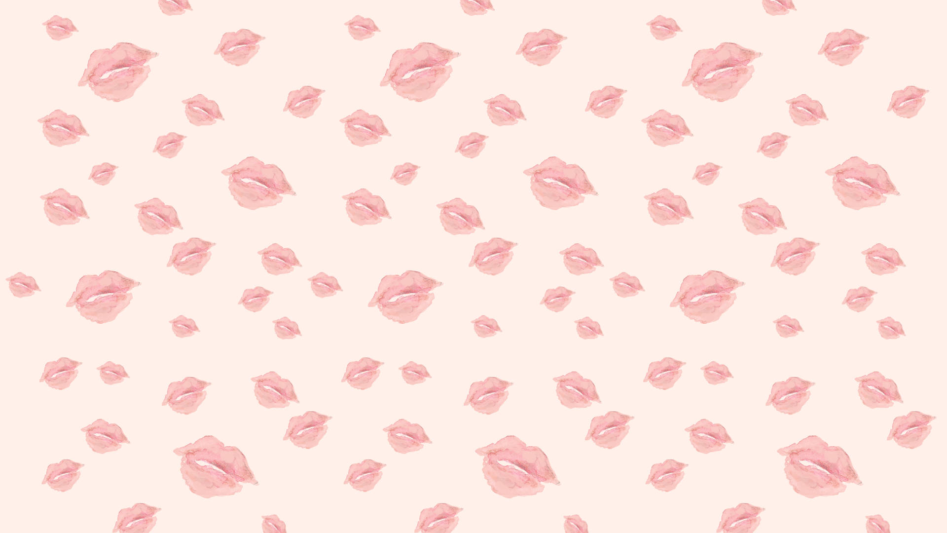 Download Valentines Day Desktop Pink Lips Wallpaper