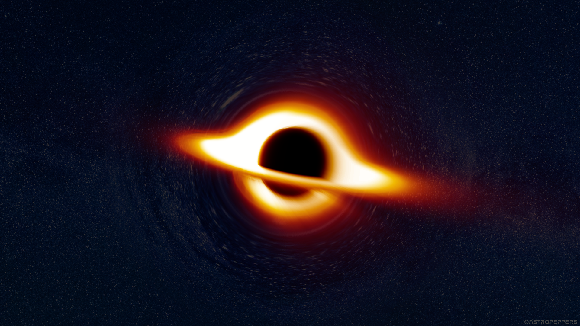 Wallpaper / space, black holes, supermassive black hole, Interstellar (movie), space art free download