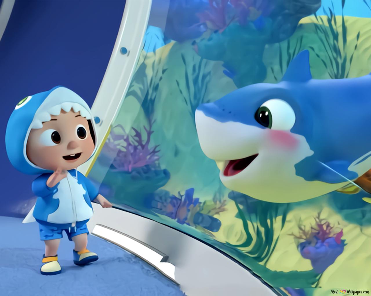 Cocomelon Baby Shark HD wallpaper download