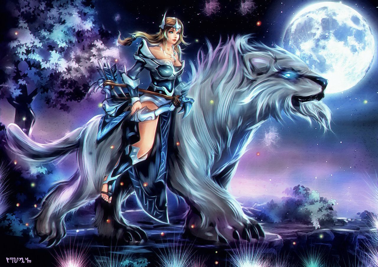 Mirana -The Princess of the Moon 2. Beast wallpaper, Dota 2 wallpaper, Dota 2