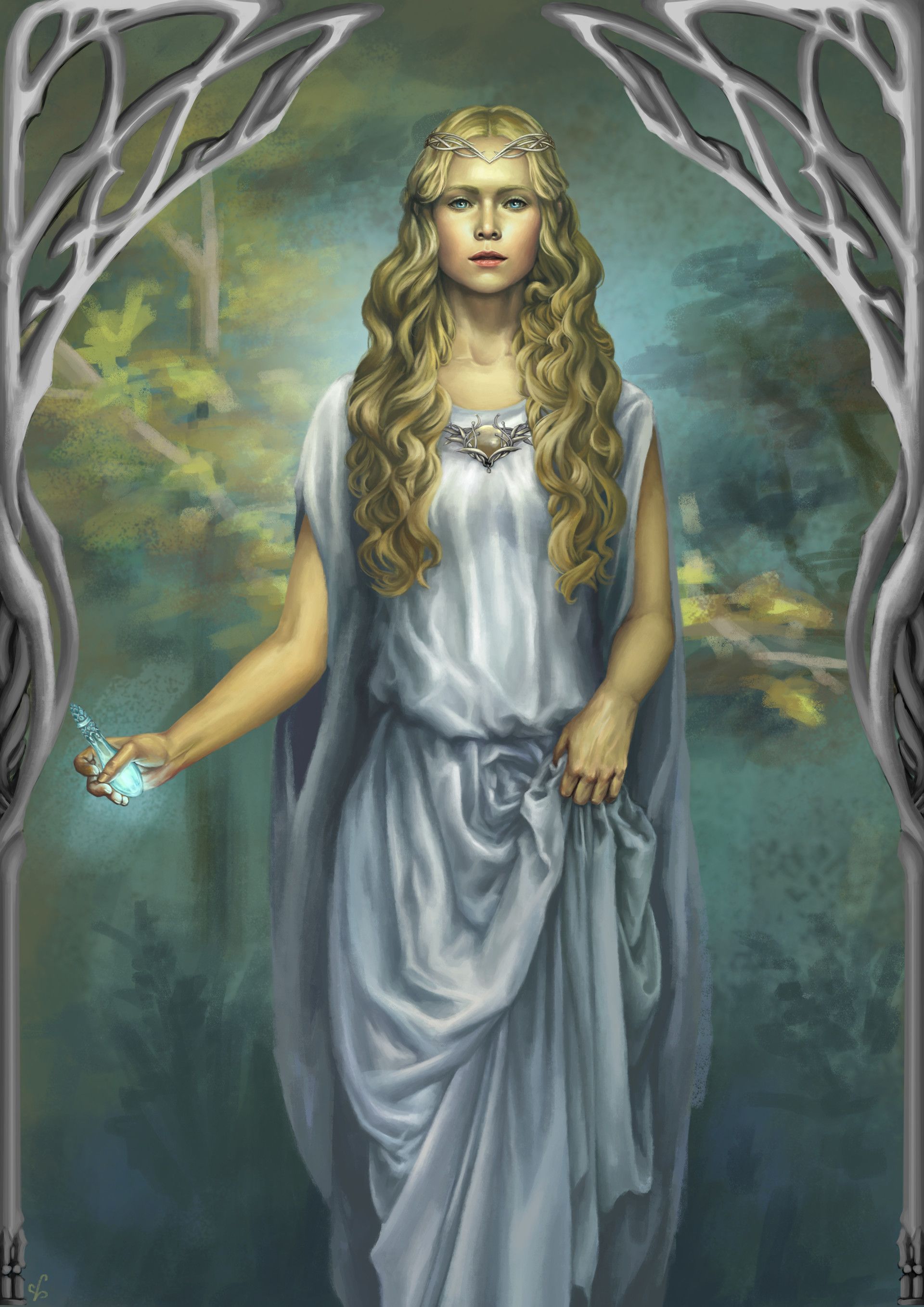 Galadriel by Haru Herlambang. Tolkien art, Galadriel, Middle earth art