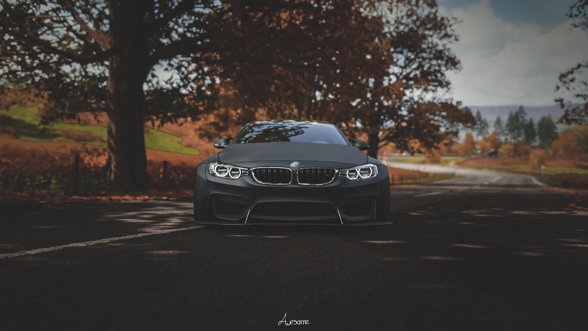 Wallpaper, BMW M4 Coupe, Forza, forza horizon 3, vehicle, widebody, Liberty Walk 1920x1080