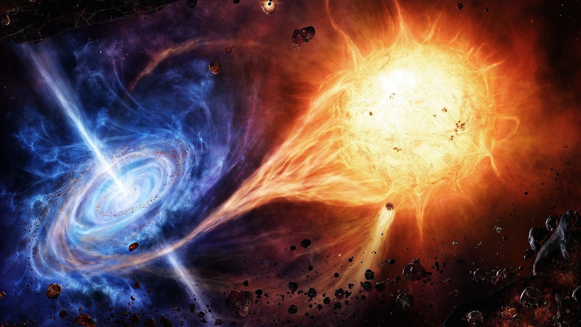 Black Hole Sun. Sanat alanları, Nebulalar, Karanlık enerji