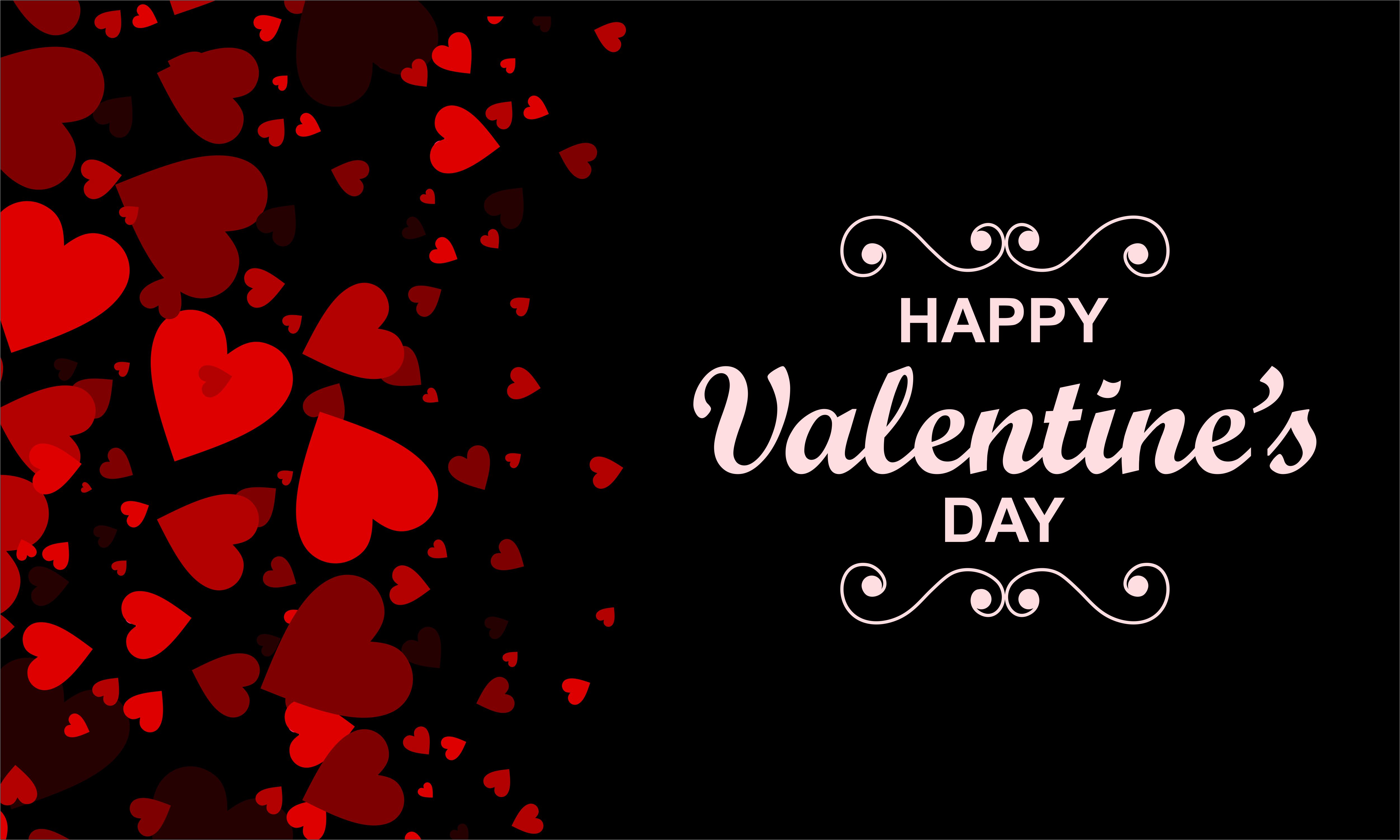 Happy Valentine's Day Background Vector Graphic by DEEMKA STUDIO · Creative Fabrica