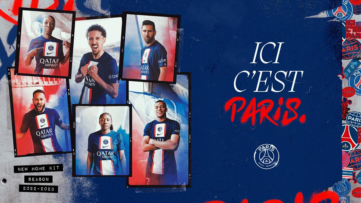 Paris Saint Germain Unveils Its 2022 23 Home Jersey. Paris Saint Germain