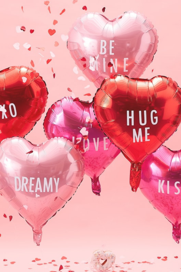 Valentines balloons, Valentines wallpaper