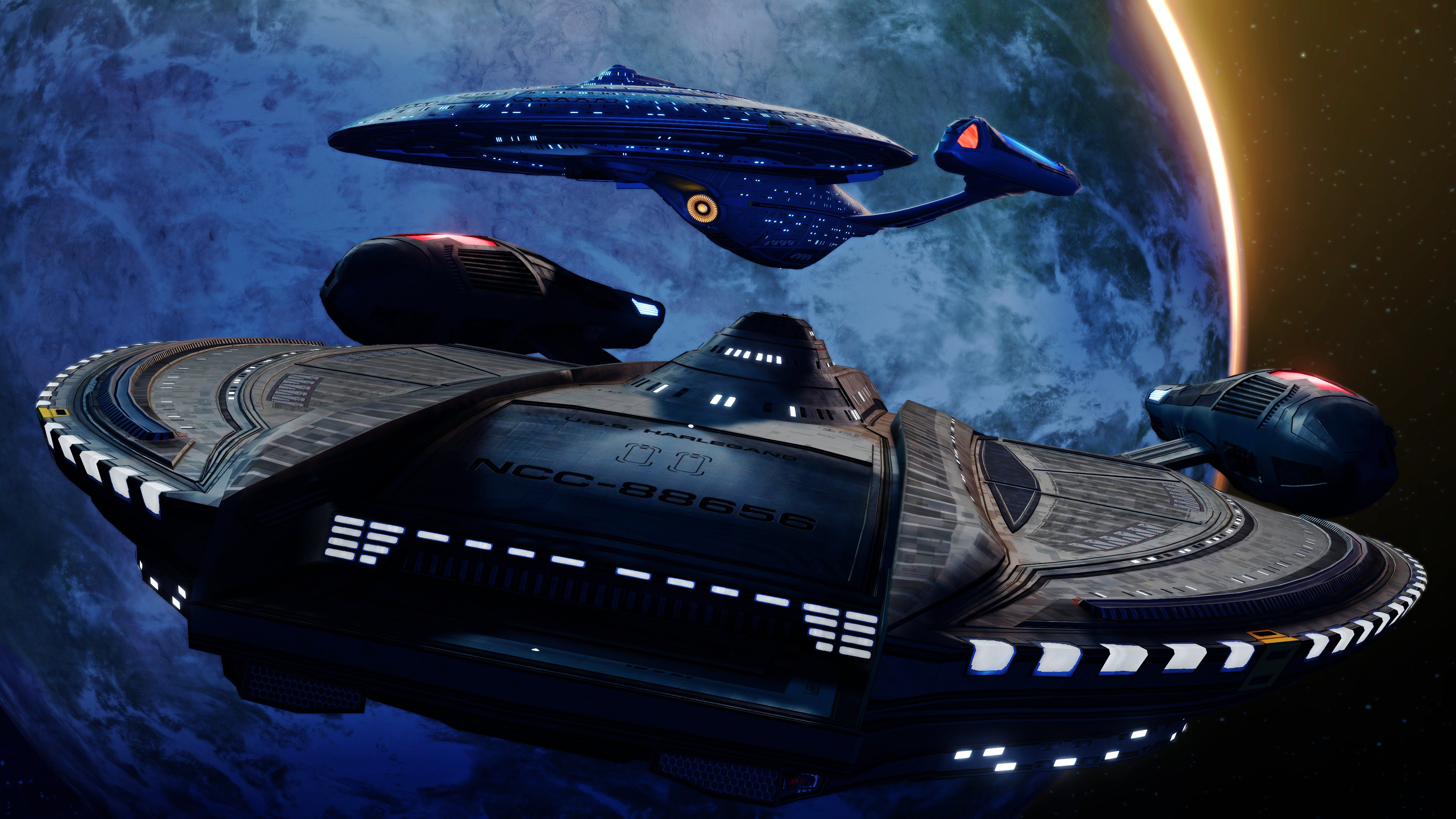 Starship Wallpaper and Background 4K, HD, Dual Screen