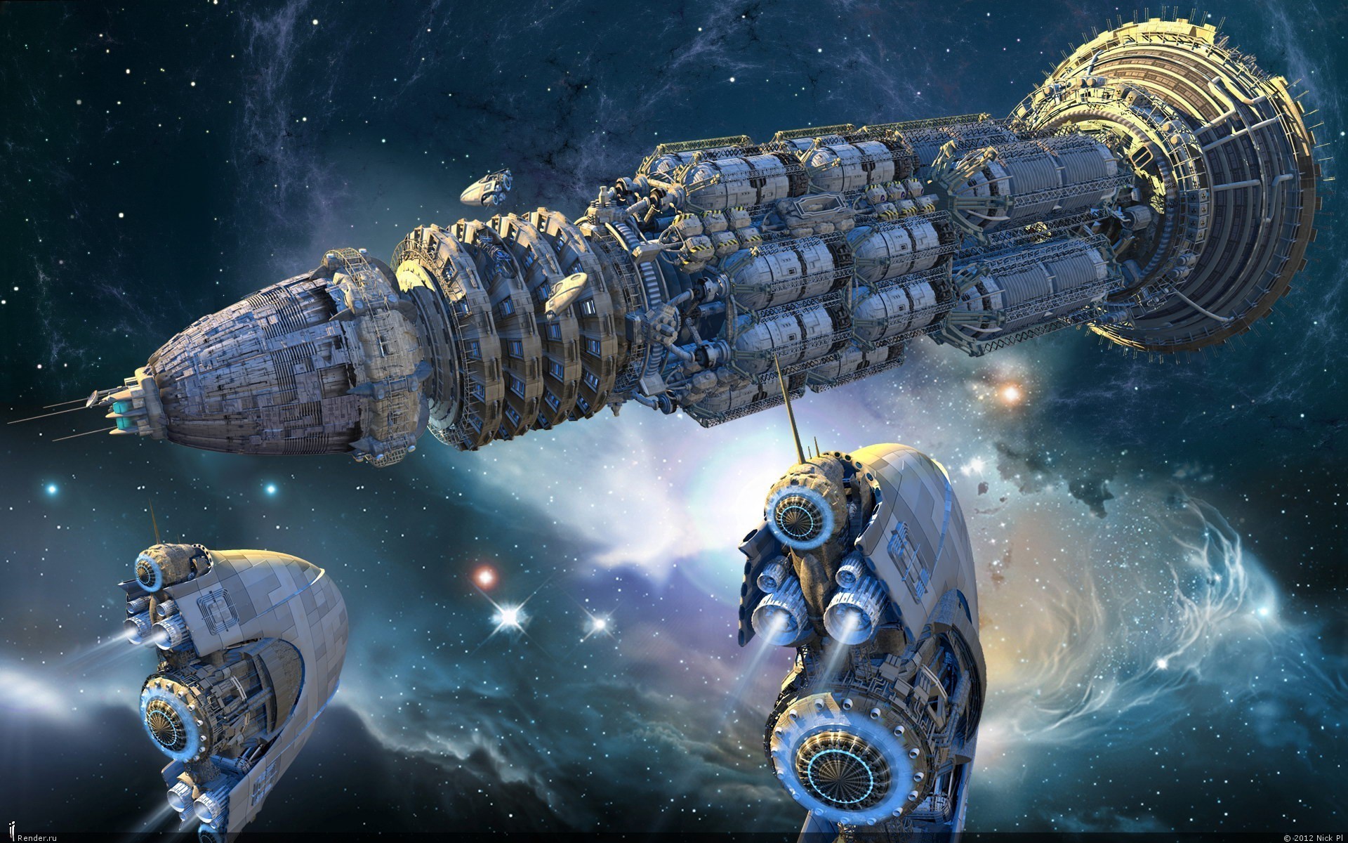 Technics Fantasy, Ships, Starship Gallery HD Wallpaper