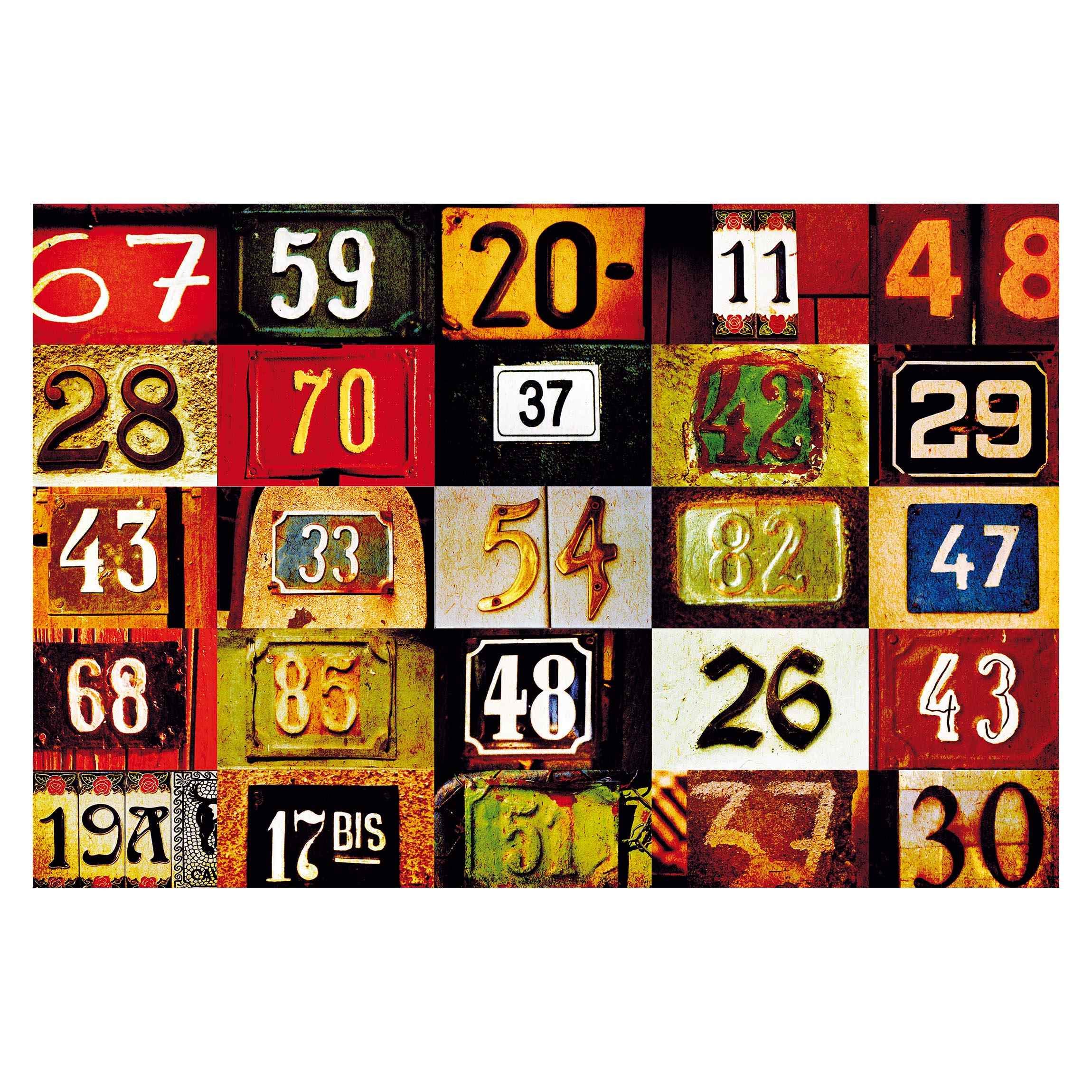 Non Woven Wallpaper Numbers Wide, 114.2 X 170.1 Inches