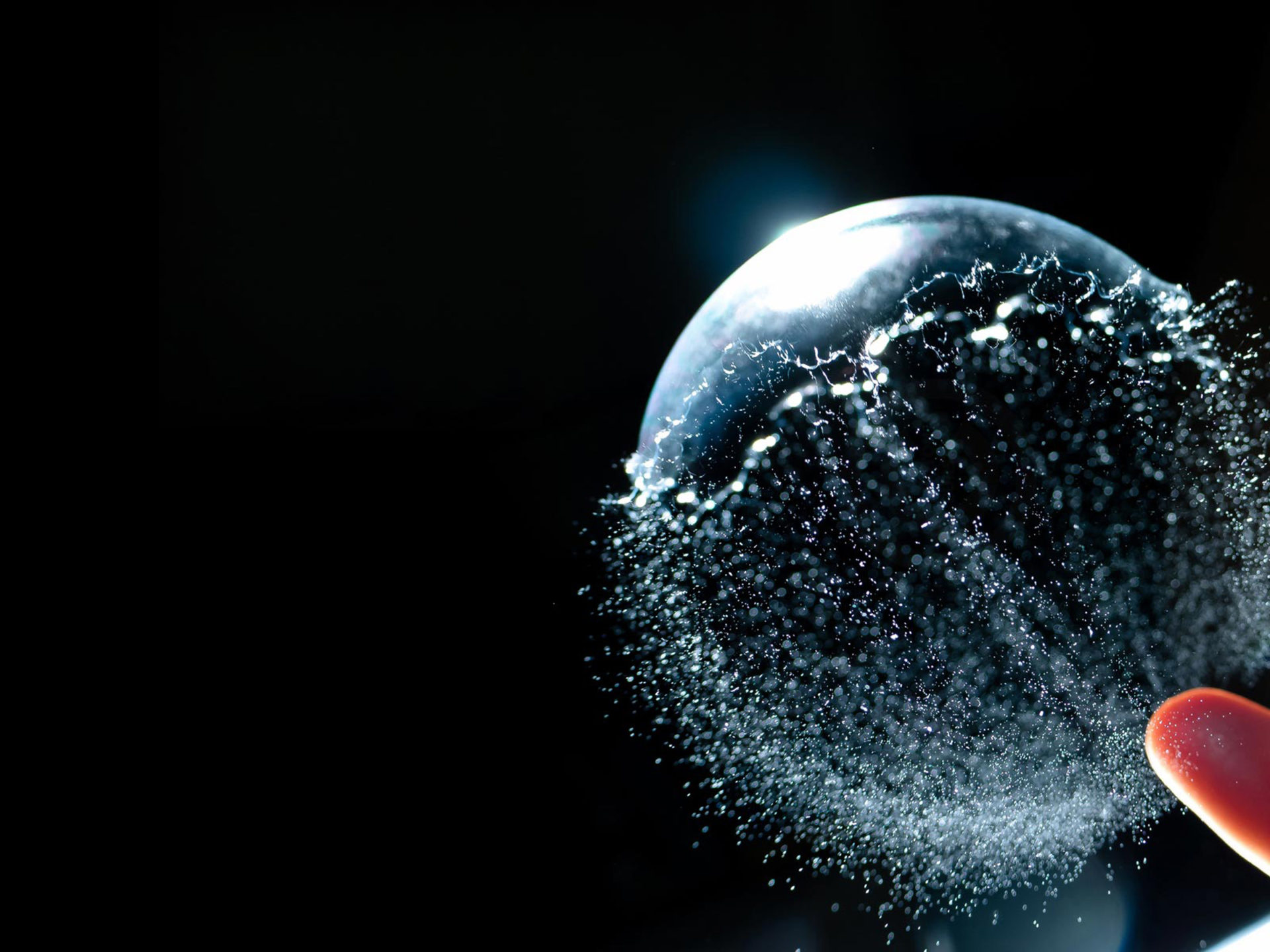 Explosion Of A Soap Bubble Desktop Background Free Download For Windows 2880x1800, Wallpaper13.com