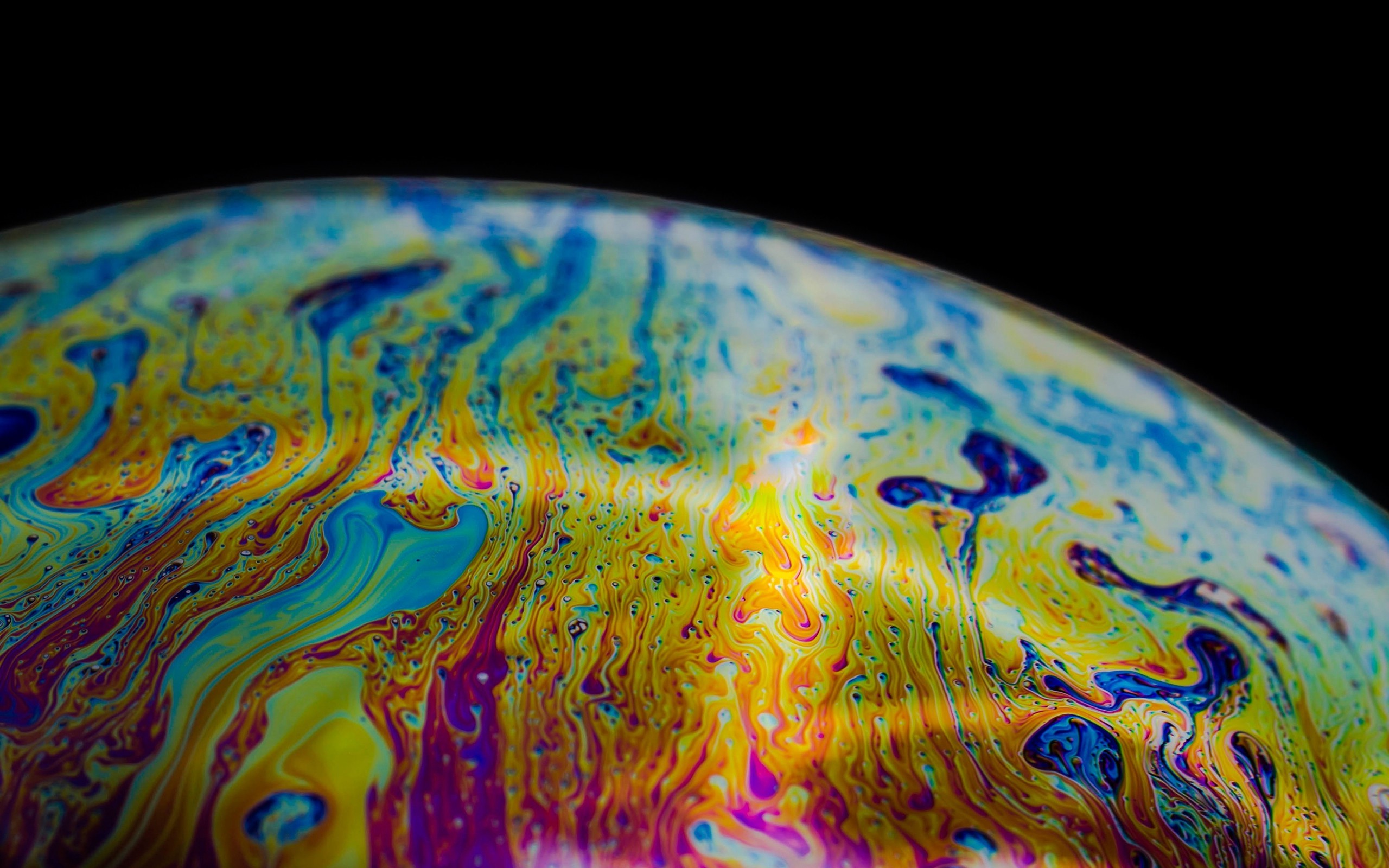 soap bubbles macro abstract colorful photography black background Gallery HD Wallpaper