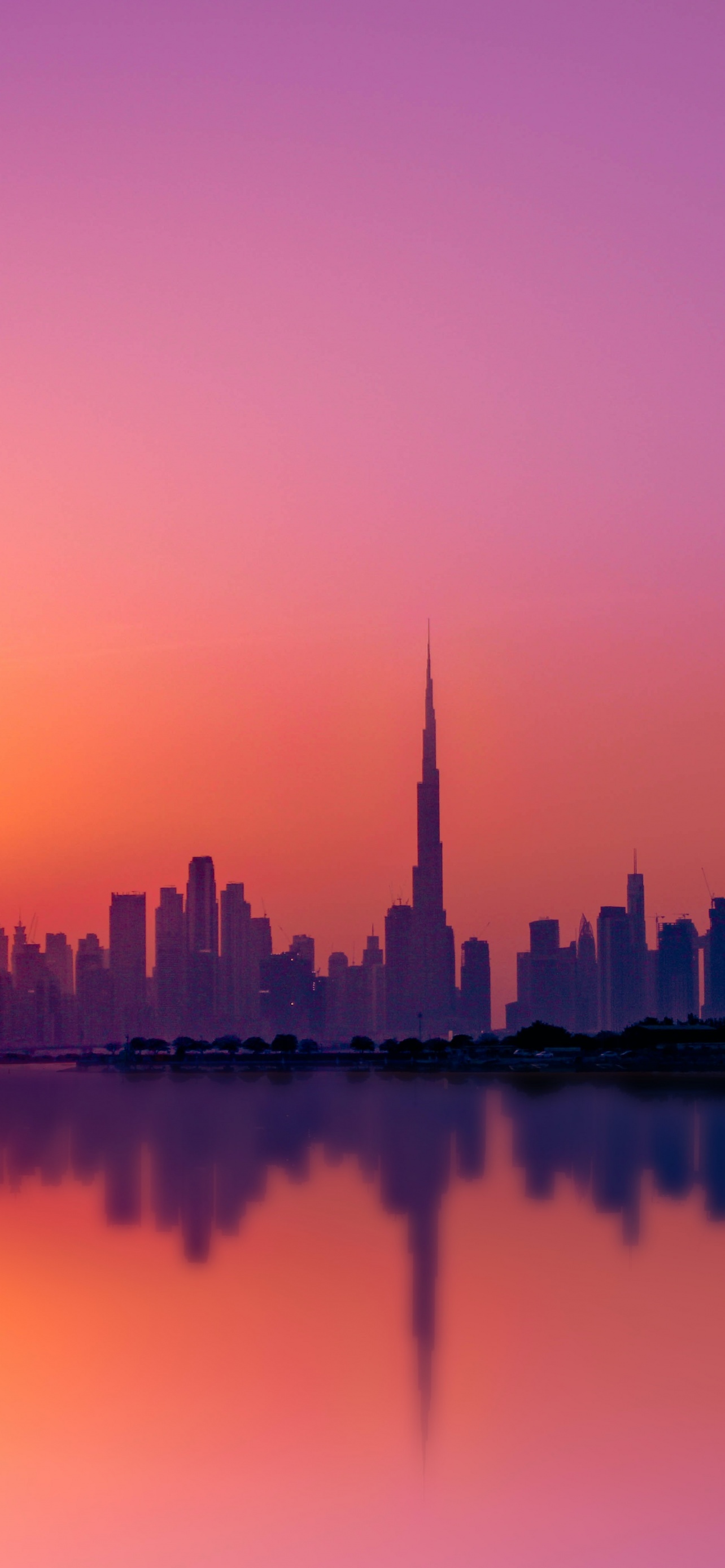 Dubai City Wallpaper 4K, Skyline, Silhouette, World