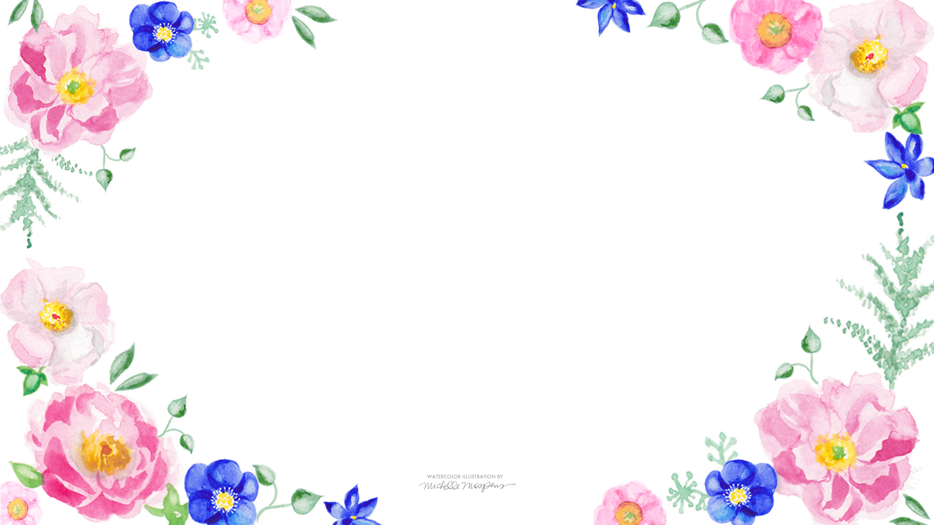 Floral Watercolor Wallpaper