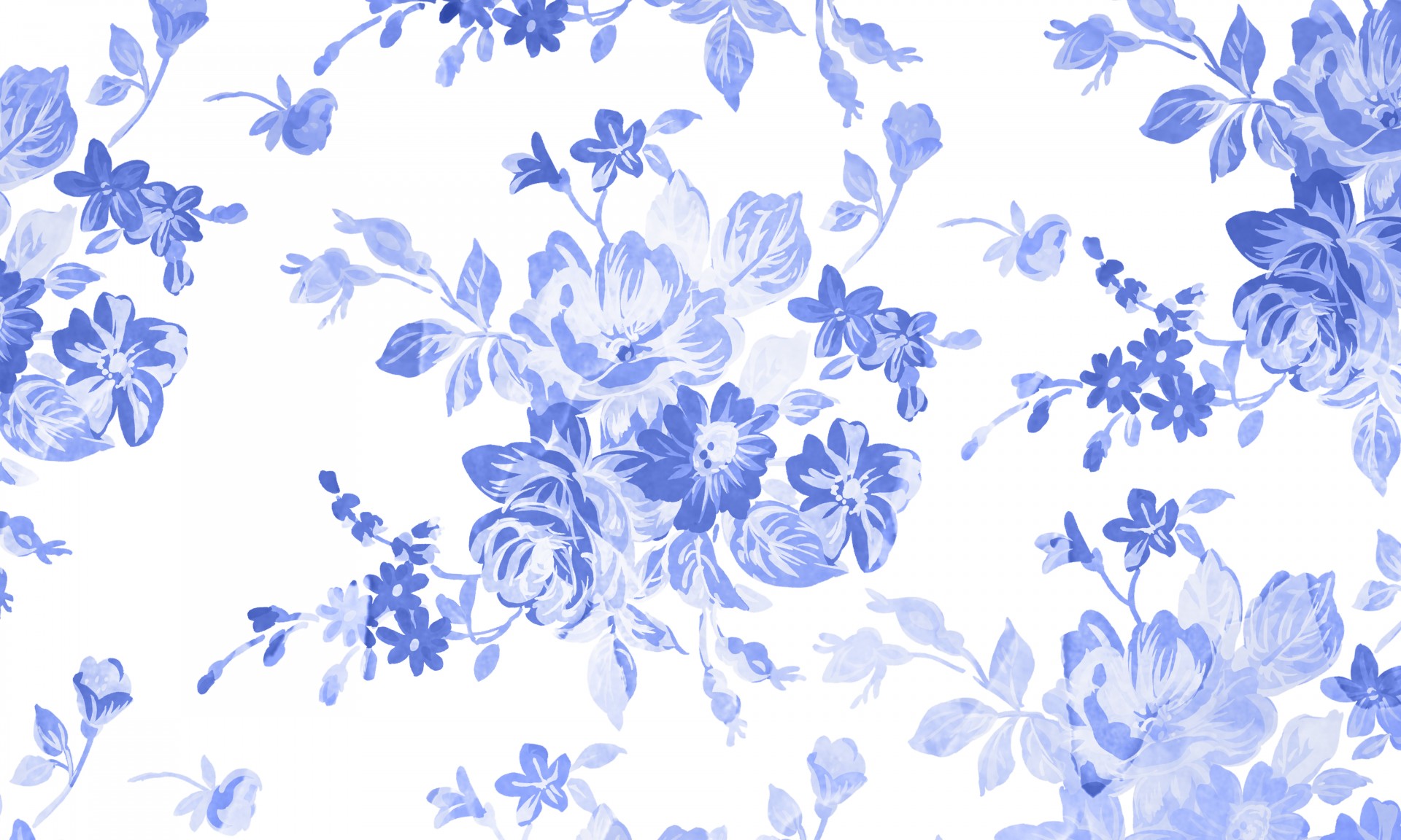 Blue floral watercolor background, background, paper, sheet, wallpaper