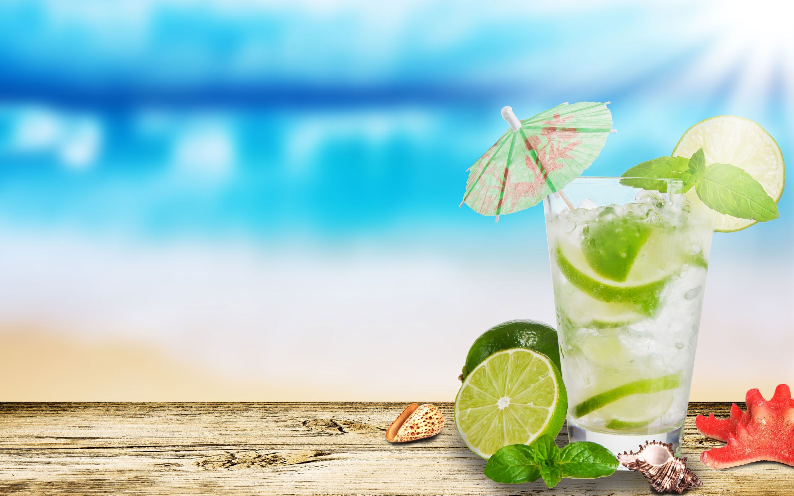 Summer Drinks Wallpaper