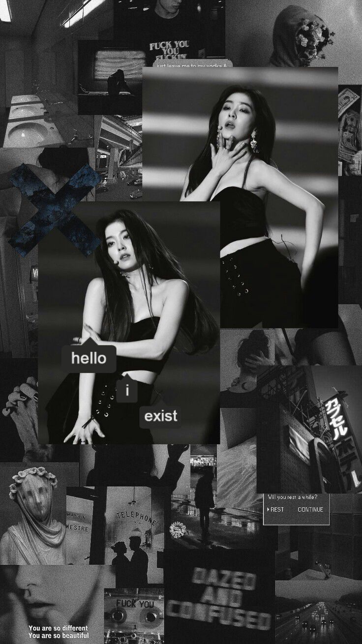 kpop wallpaper pt.2 Red Velvet Black & White Aesthetic Wallpaper*