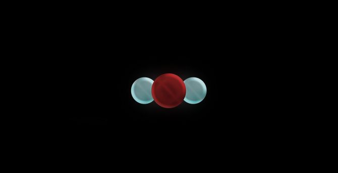 Wallpaper 3 dots, amoled desktop wallpaper, HD image, picture, background, d45e54