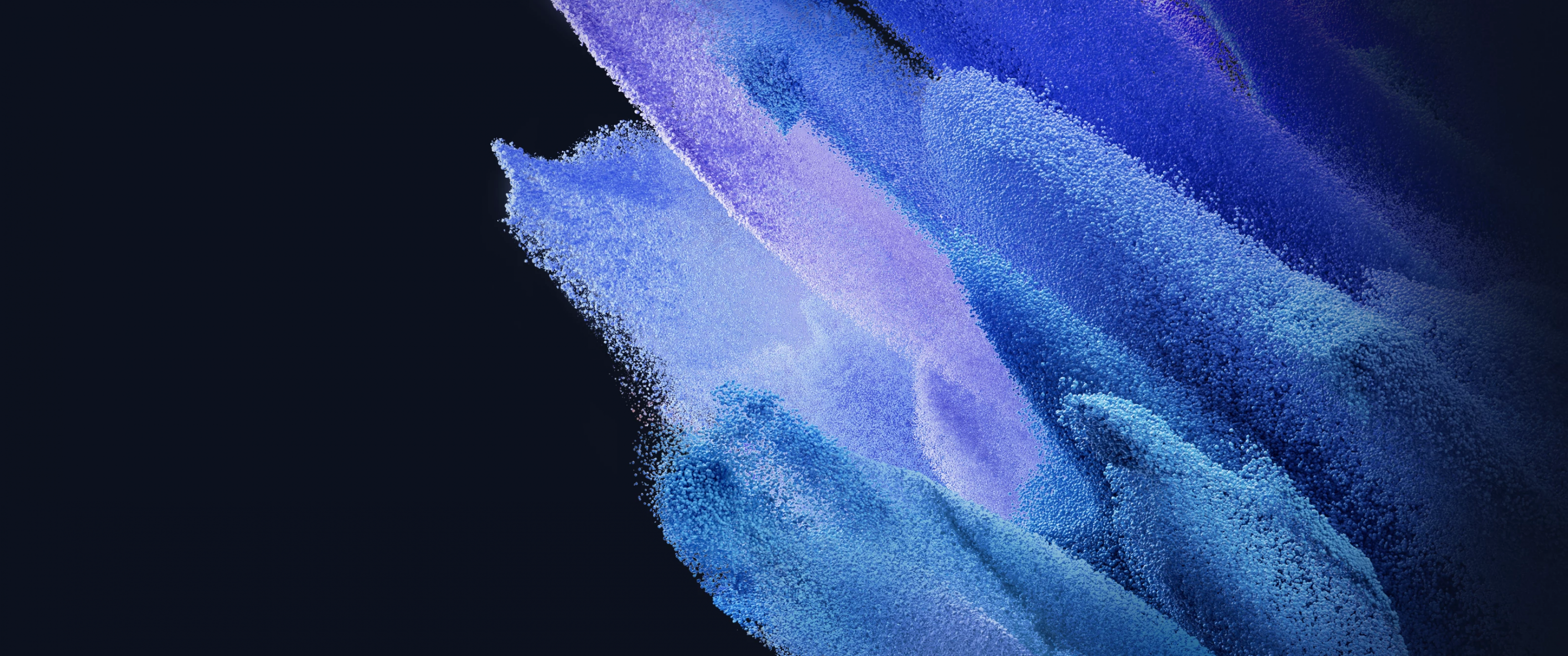 Samsung Galaxy S21 Wallpaper 4K, Stock, AMOLED, Particles, Blue