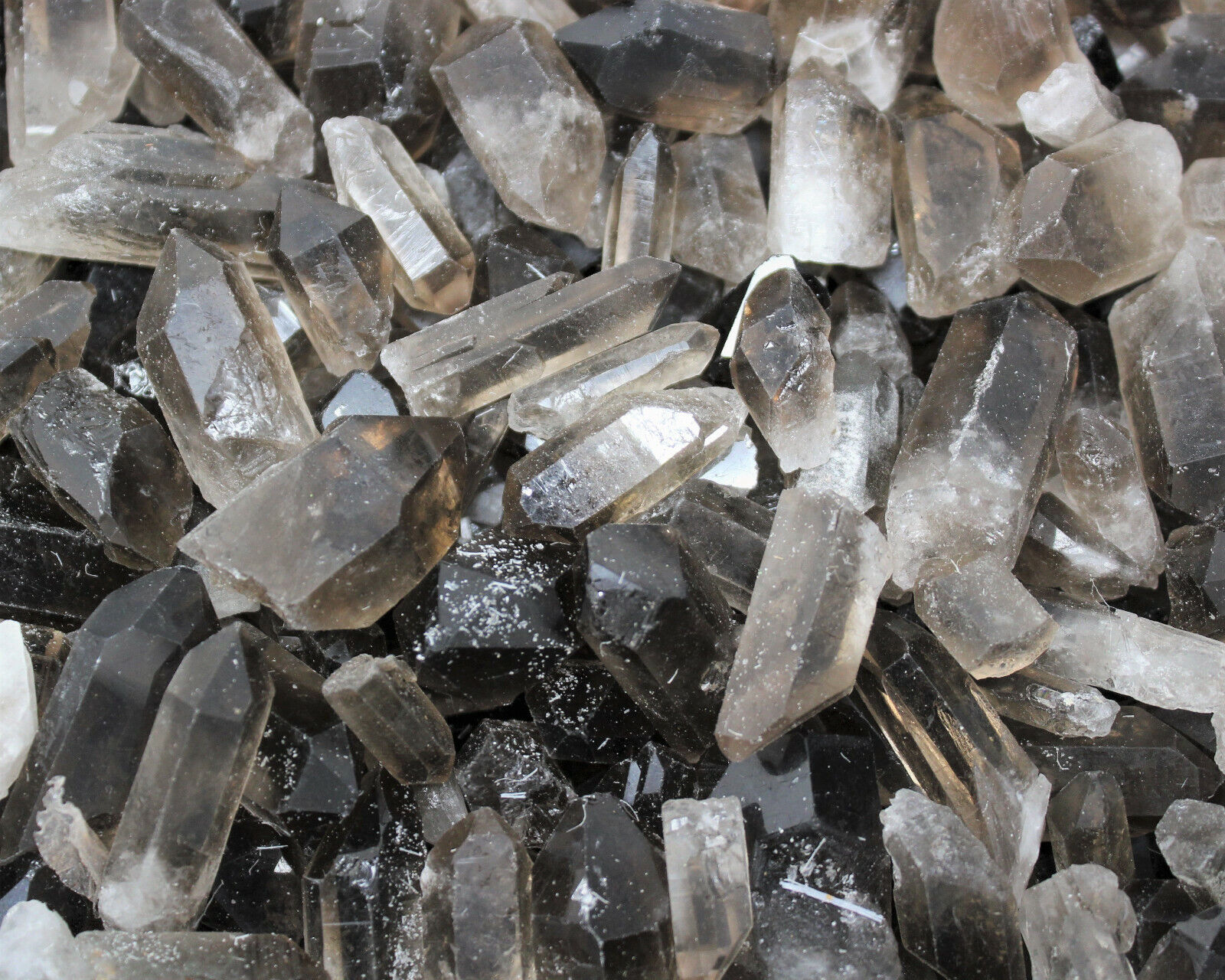 Smoky Quartz Crystal Points: 1000 Carat Lot (8 Pieces) (Smokey Quartz)