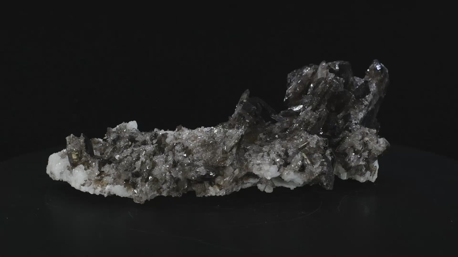 Smoky Quartz Crystal Cluster with Adularia (Medium) 8in x 4in x 3in