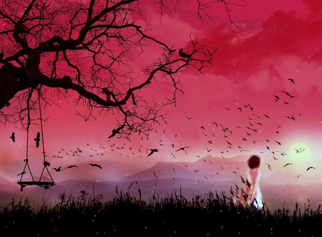 Dreamy Sunset Memories. Anime scenery wallpaper, Anime scenery, Scenery wallpaper